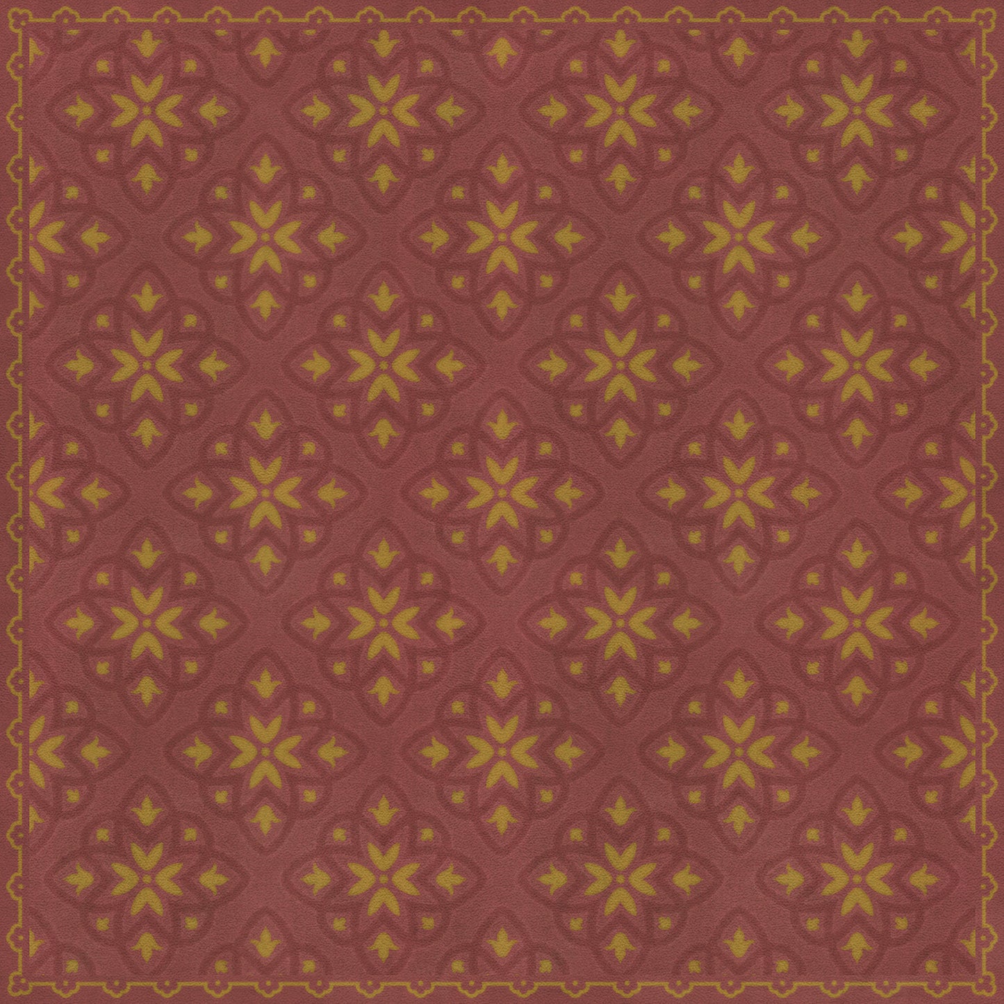 Pattern 45 Miniatus 36x36 Vintage Vinyl Floorcloth