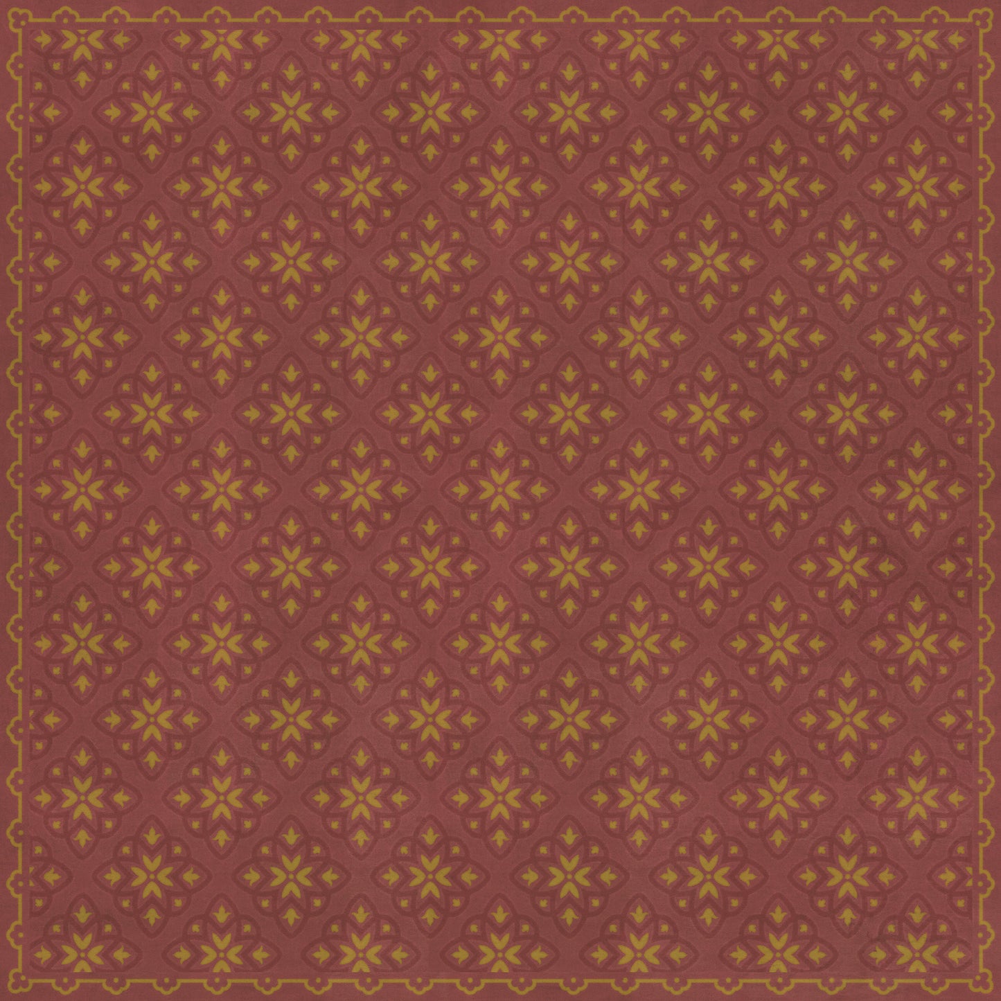 Pattern 45 Miniatus 96x96 Vintage Vinyl Floorcloth