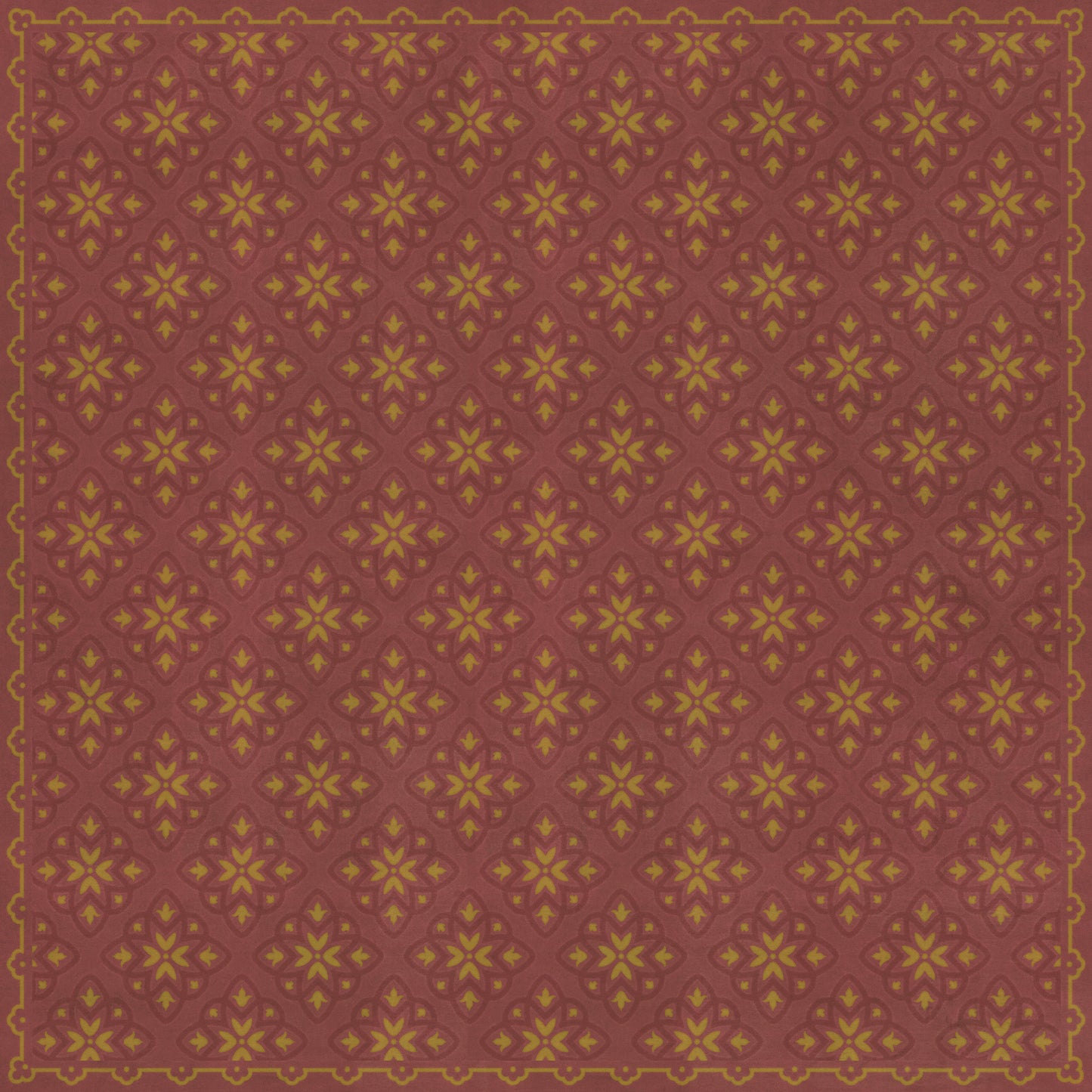 Pattern 45 Miniatus 120x120 Vintage Vinyl Floorcloth