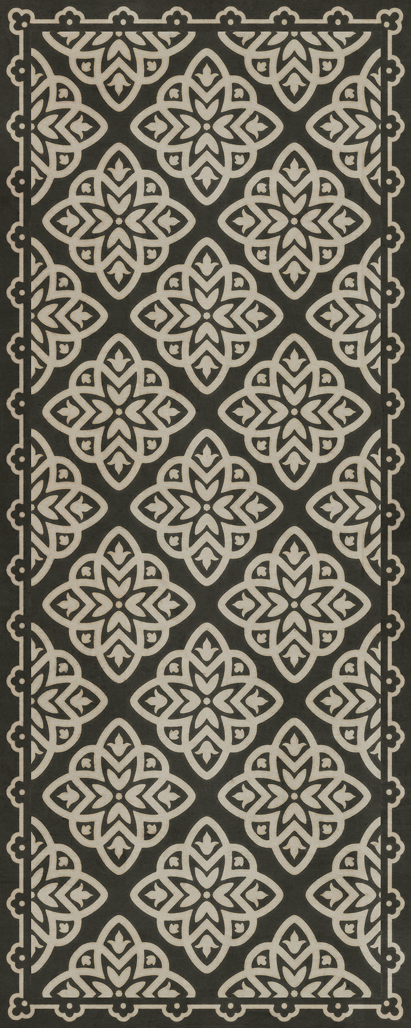 Pattern 45 Nitritus 36x90 Vintage Vinyl Floorcloth