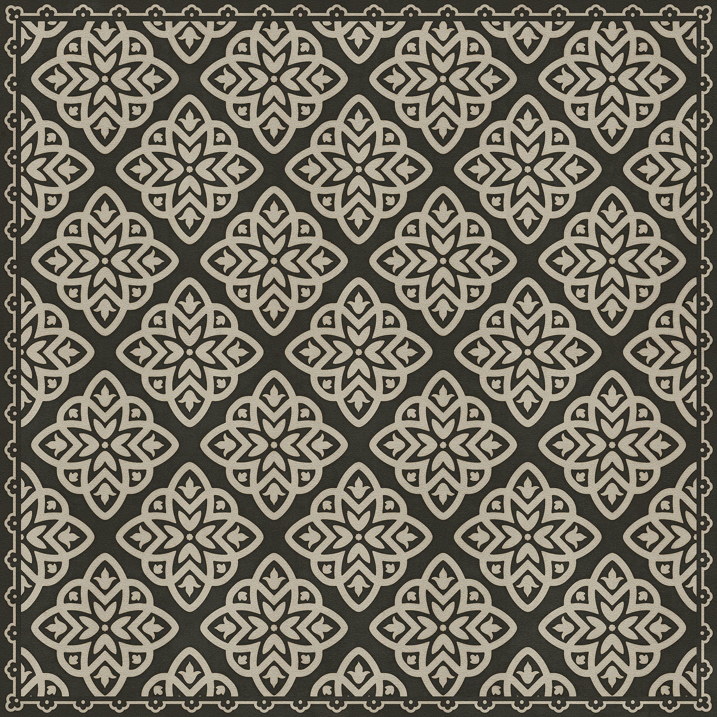 Pattern 45 Nitritus 36x36 Vintage Vinyl Floorcloth