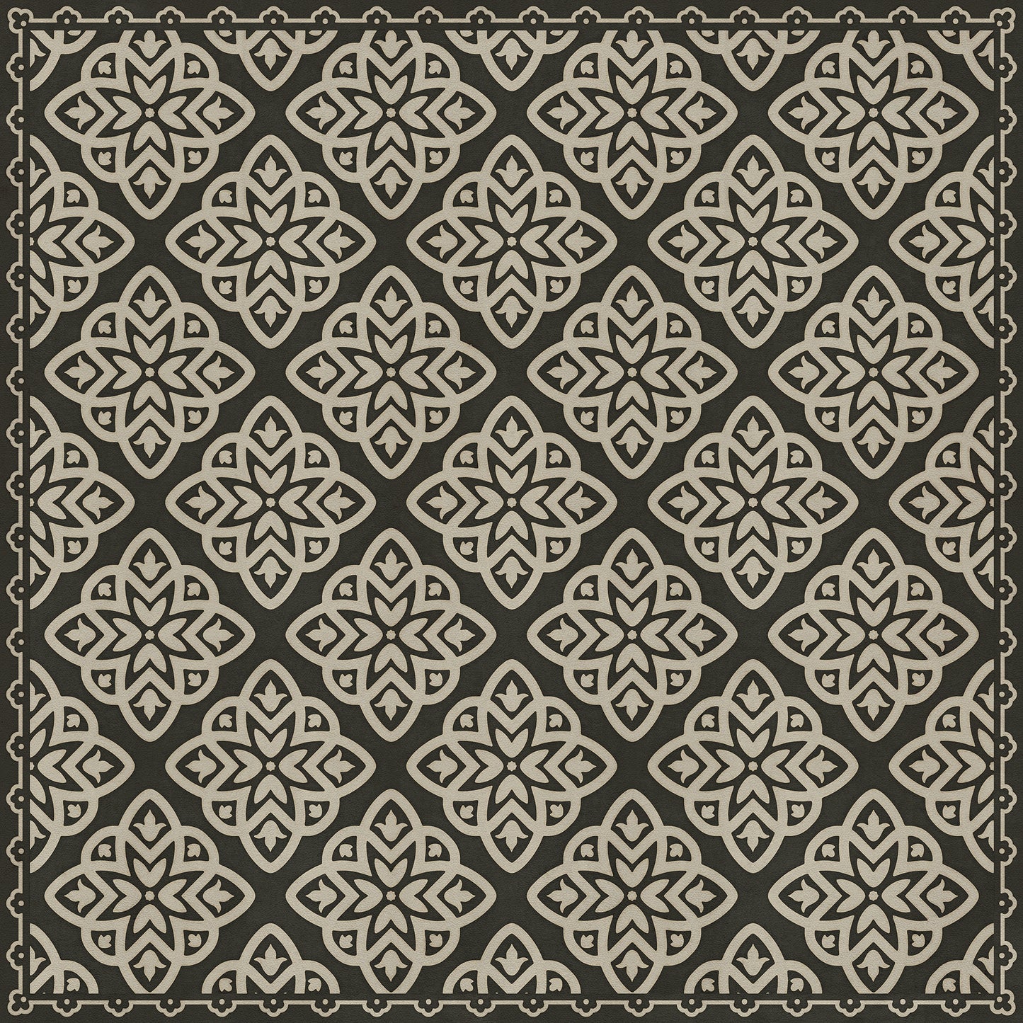Pattern 45 Nitritus 48x48 Vintage Vinyl Floorcloth