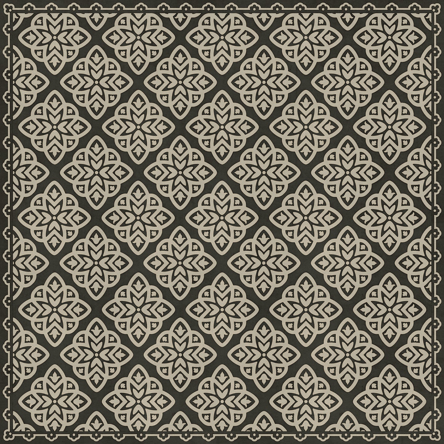 Pattern 45 Nitritus 72x72 Vintage Vinyl Floorcloth