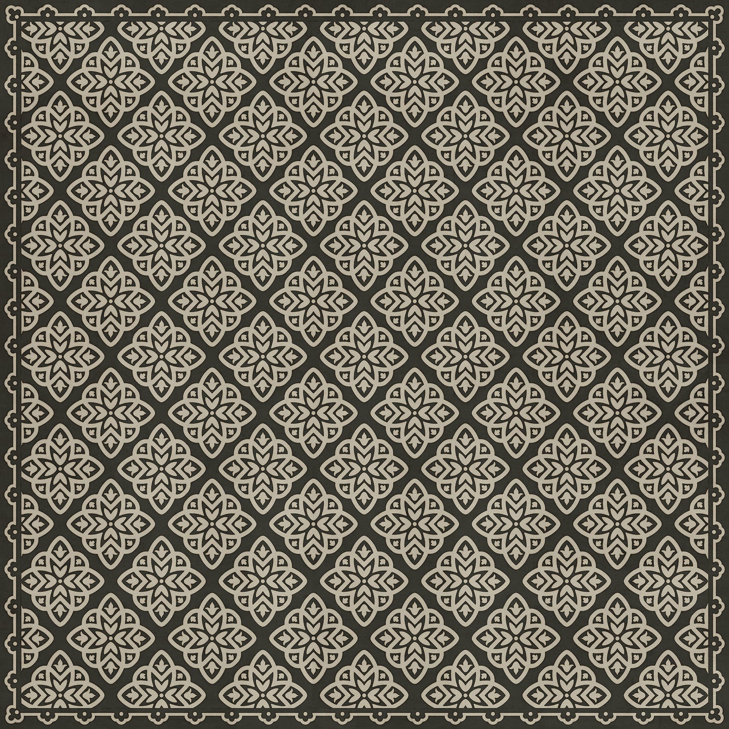 Pattern 45 Nitritus 96x96 Vintage Vinyl Floorcloth