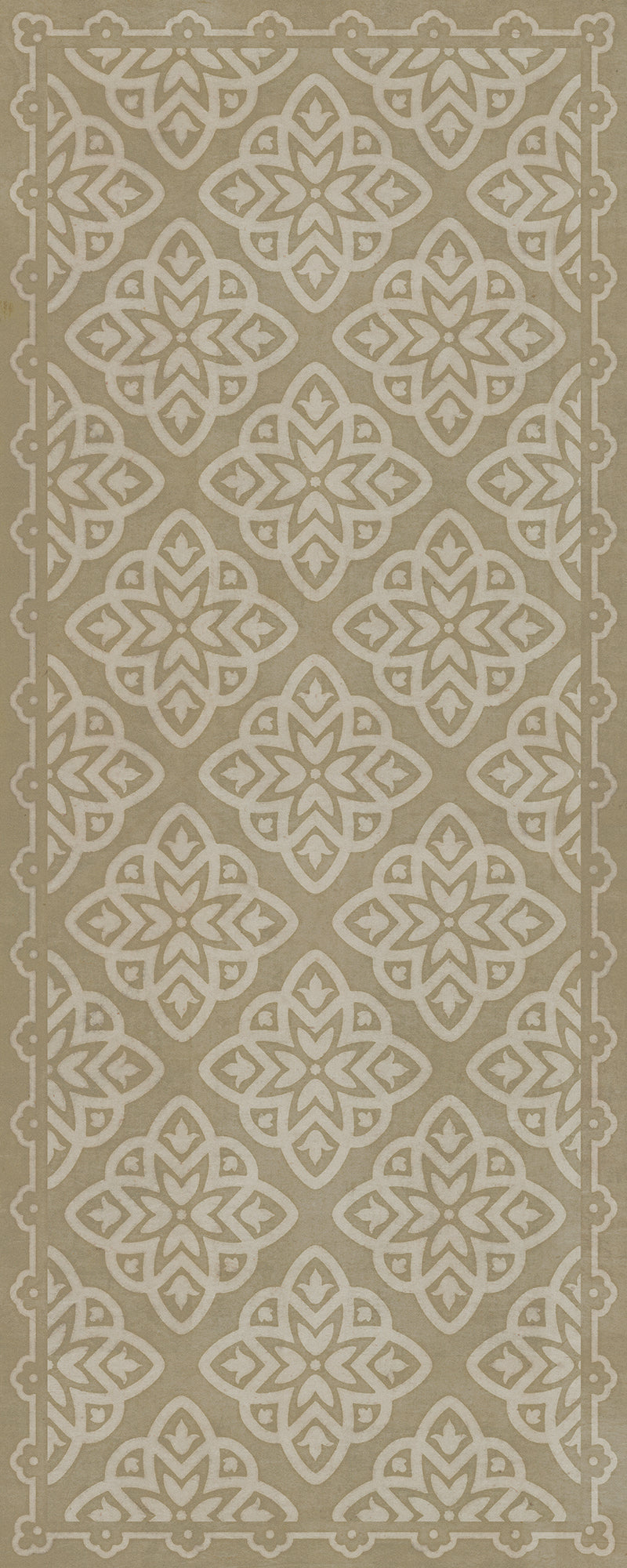 Pattern 45 Niveus 36x90 Vintage Vinyl Floorcloth