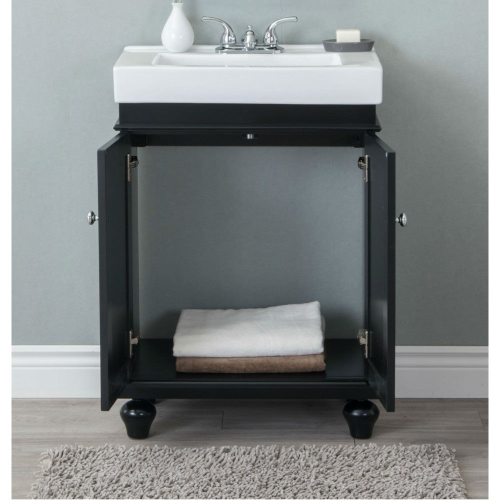 24" Espresso Sink Vanity, WLF6028-E
