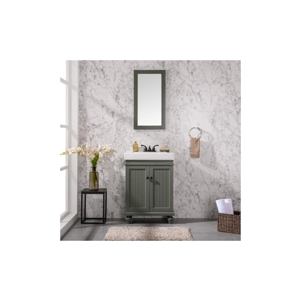 24" Pewter Green Sink Vanity