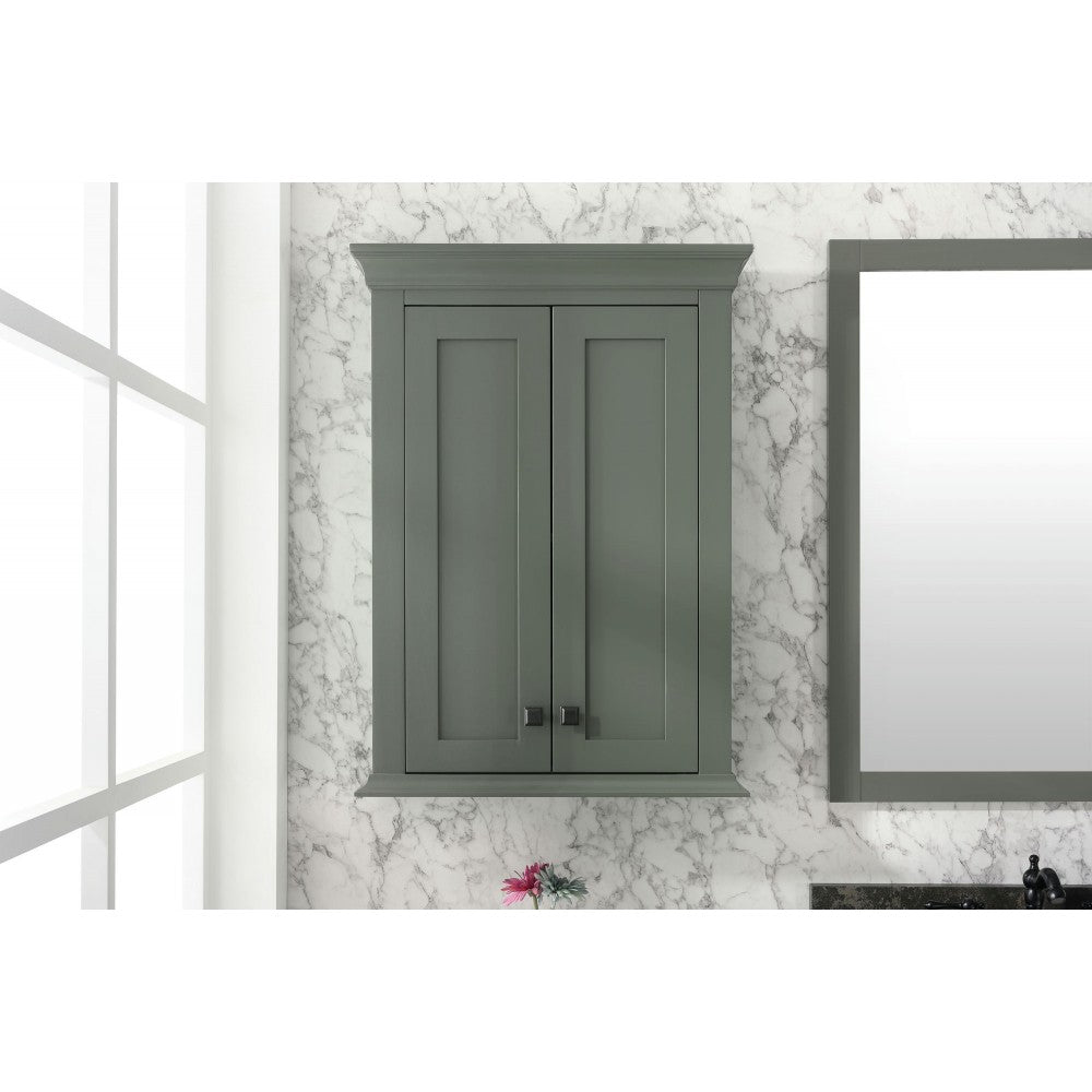 24" Pewter Green Toilet Topper Cabinet