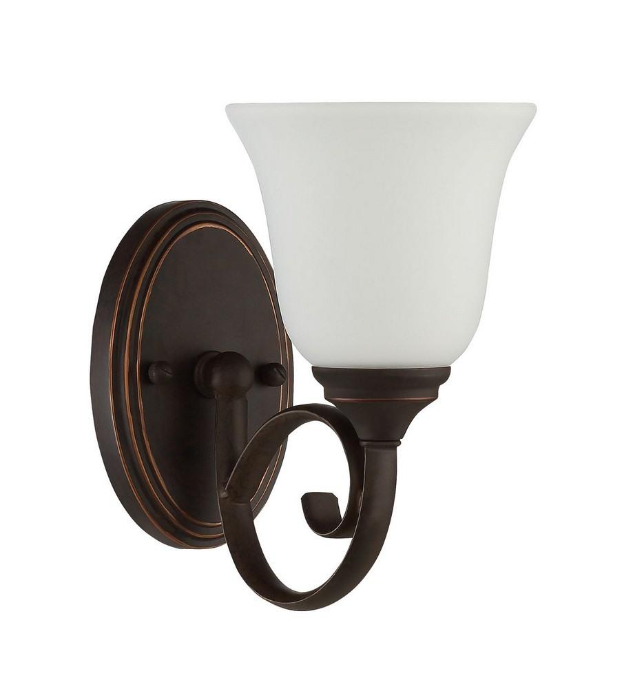 Barrett Place Wall Sconce 1 Light Metropolitan Bronze, 24201-MB-WG