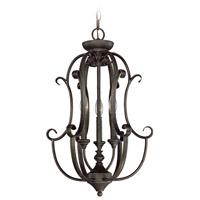 Barrett Place 3 Light Cage Foyer in Mocha Bronze