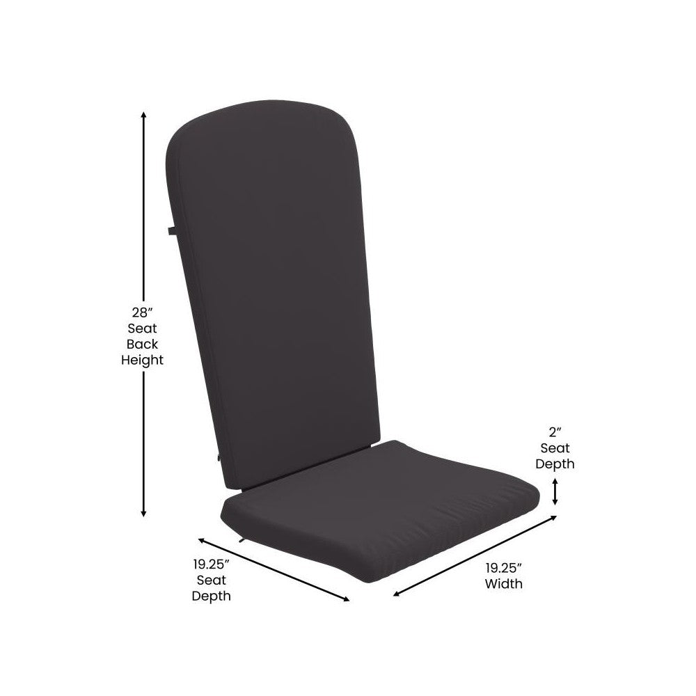 2PK Gray Chair Cushions