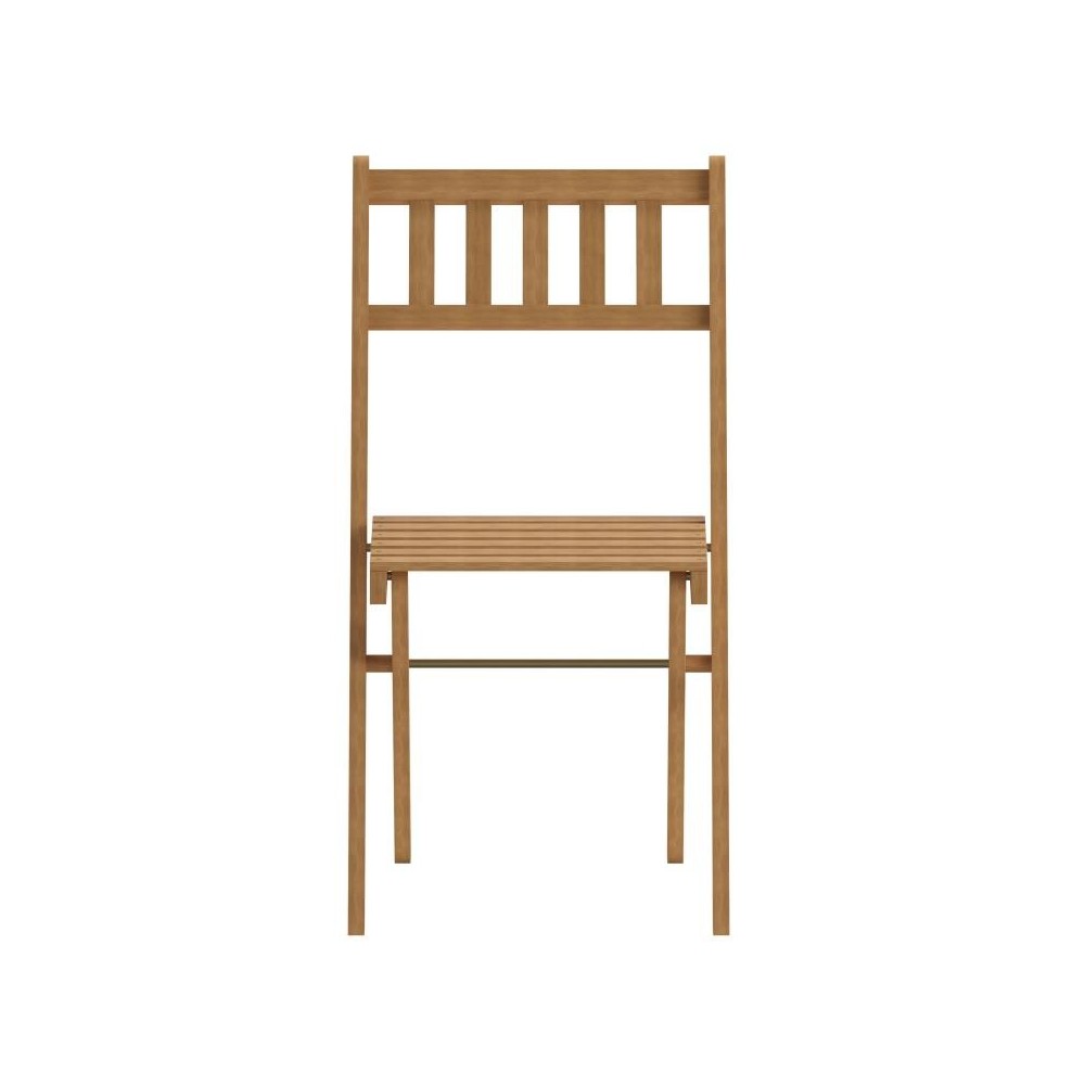 2PK Natural Acacia Wood Chairs