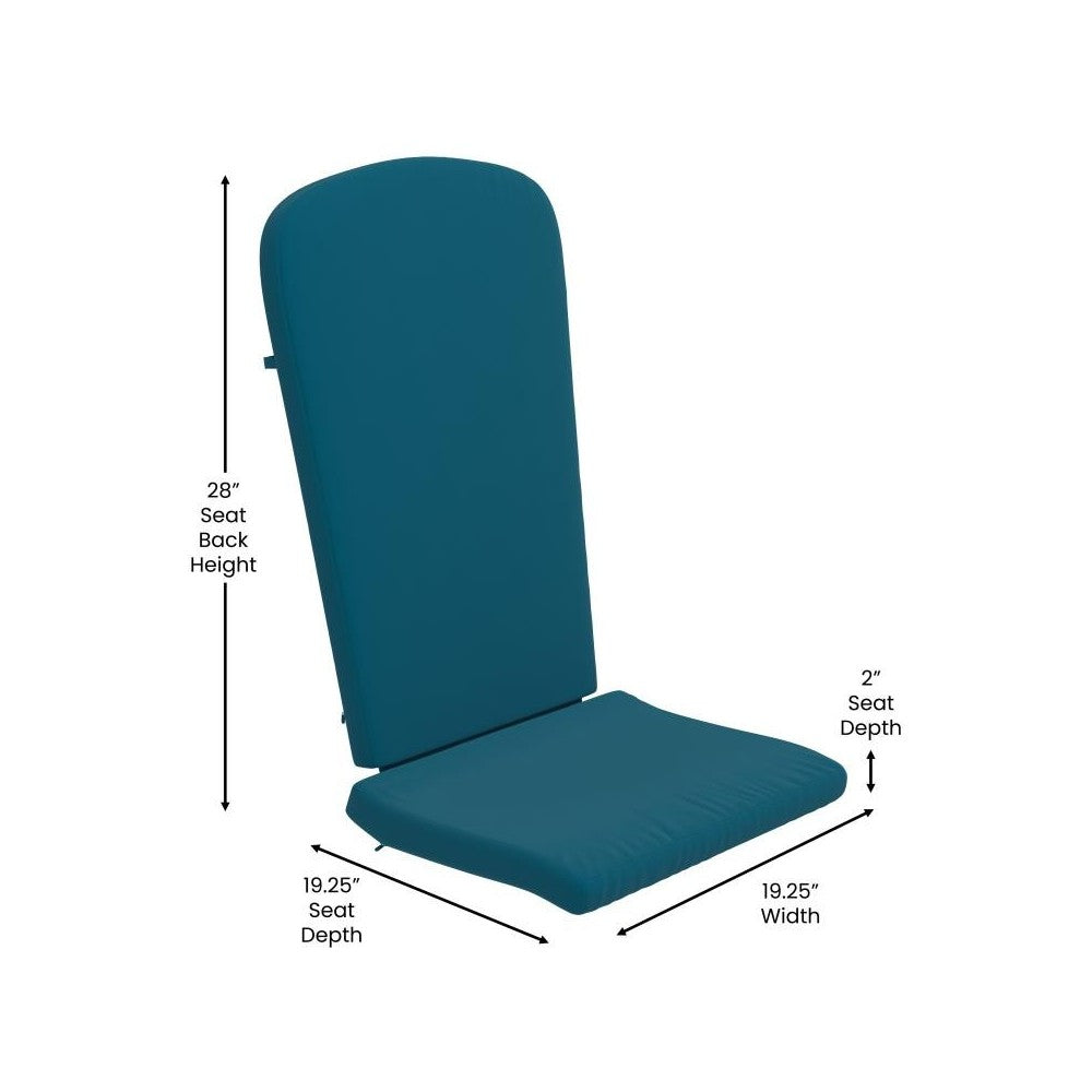 2PK Teal Chair Cushions