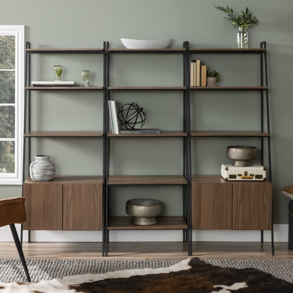 3-Piece Bookcase Set - Mocha