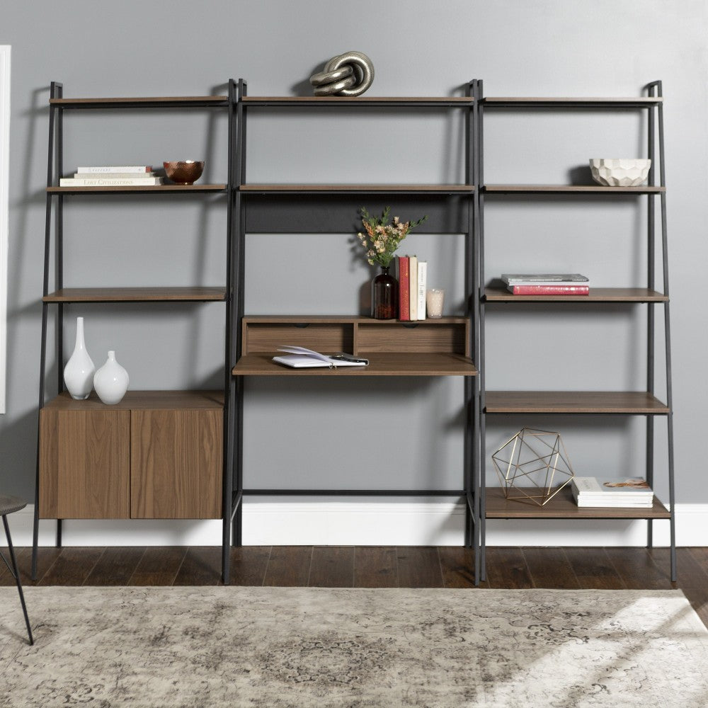 3-Piece Home Office Desk Set - Mocha