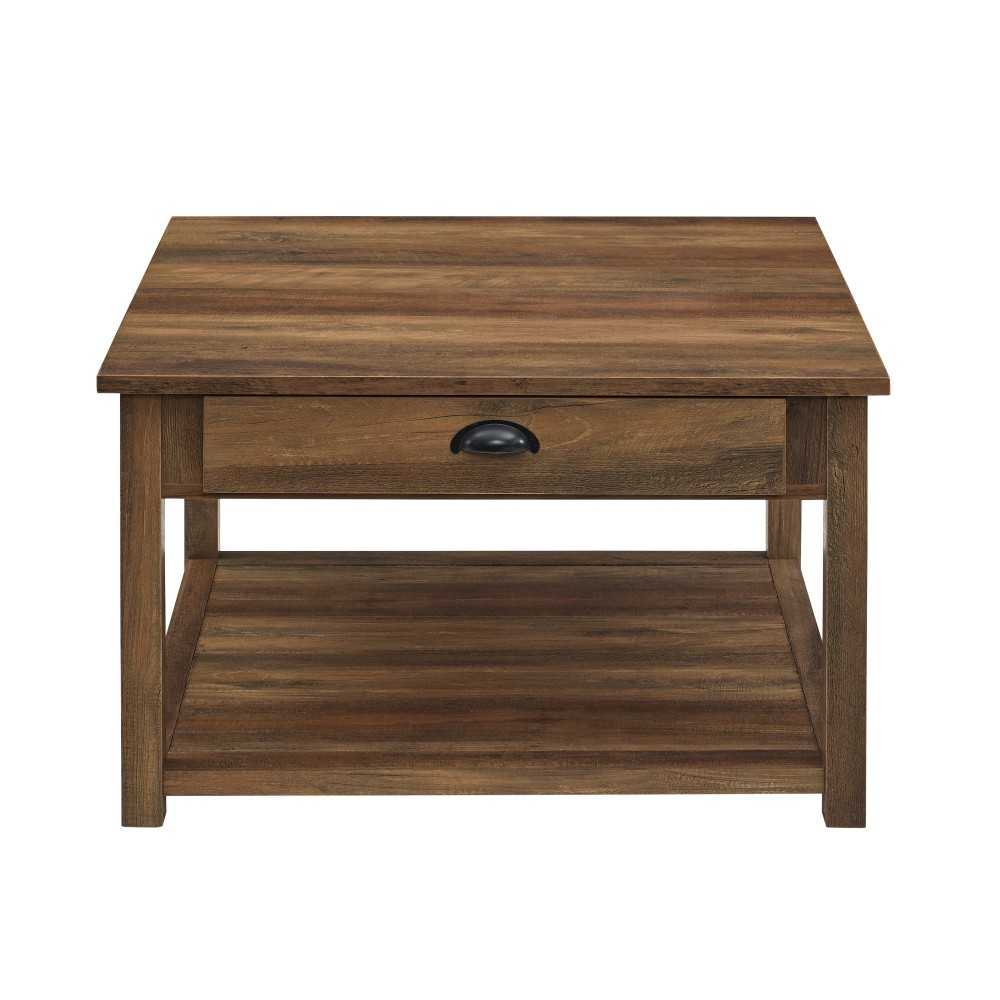 30" Square Country Coffee Table - Rustic Oak