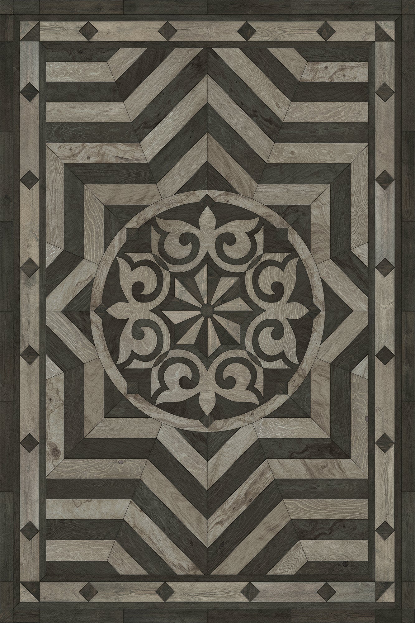 Artisanry - Caledonian - Expect a Masterpiece 20x30 Vintage Vinyl Floorcloth
