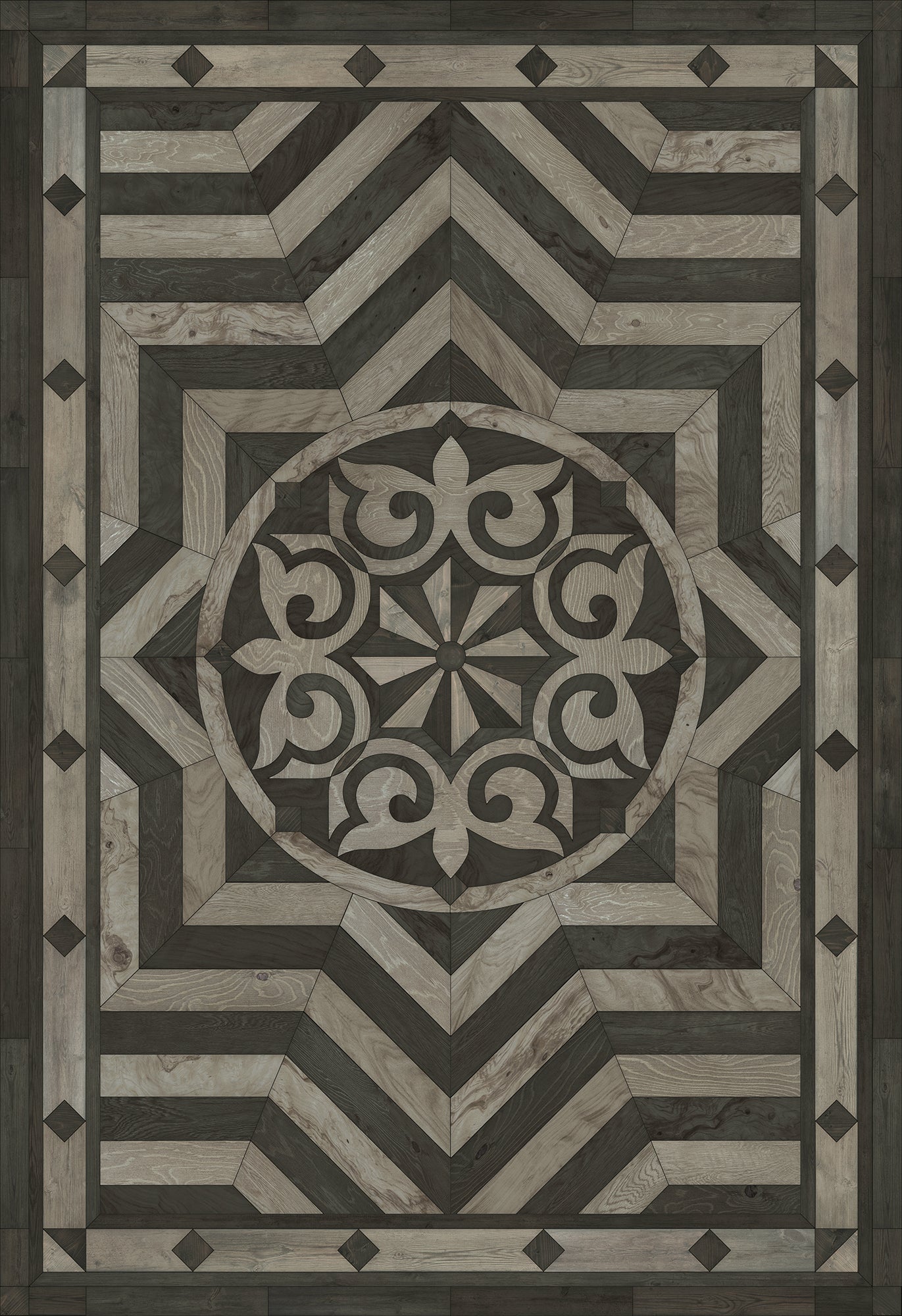 Artisanry - Caledonian - Expect a Masterpiece 96x140 Vintage Vinyl Floorcloth