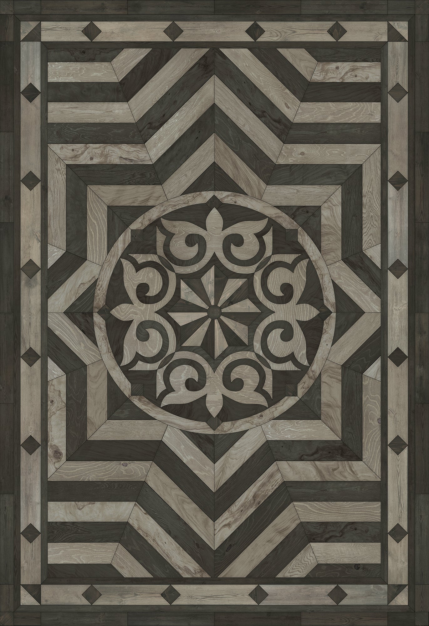 Artisanry - Caledonian - Expect a Masterpiece 120x175 Vintage Vinyl Floorcloth