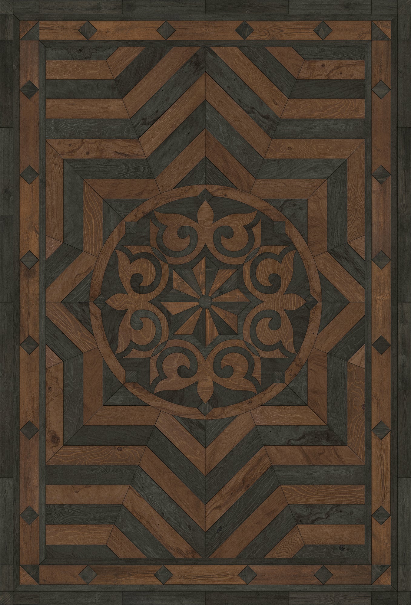 Artisanry - Caledonian - Foundation of Refinement 38x56 Vintage Vinyl Floorcloth