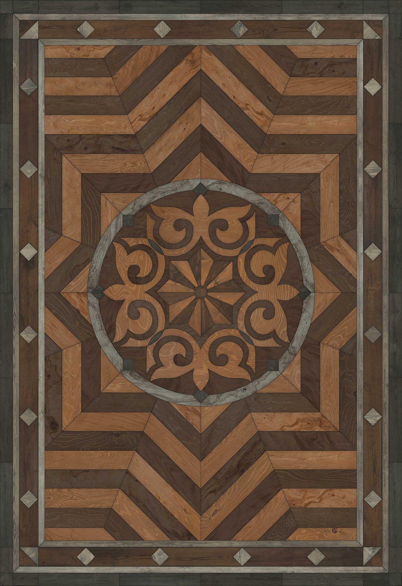Artisanry - Caledonian - They Rise Behind Her Steps 70x102 Vinyl Floorcloth