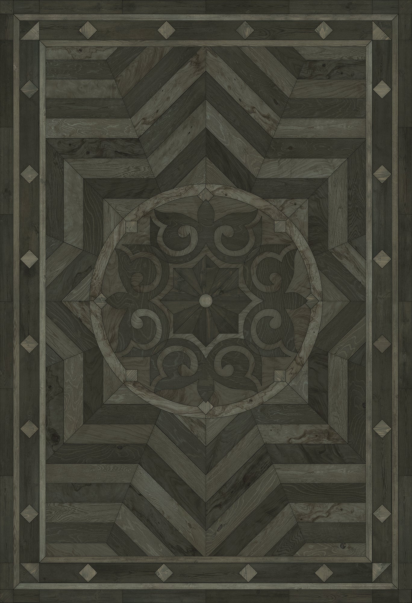 Artisanry - Caledonian - What is Good and Strong 52x76 Vintage Vinyl Floorcloth