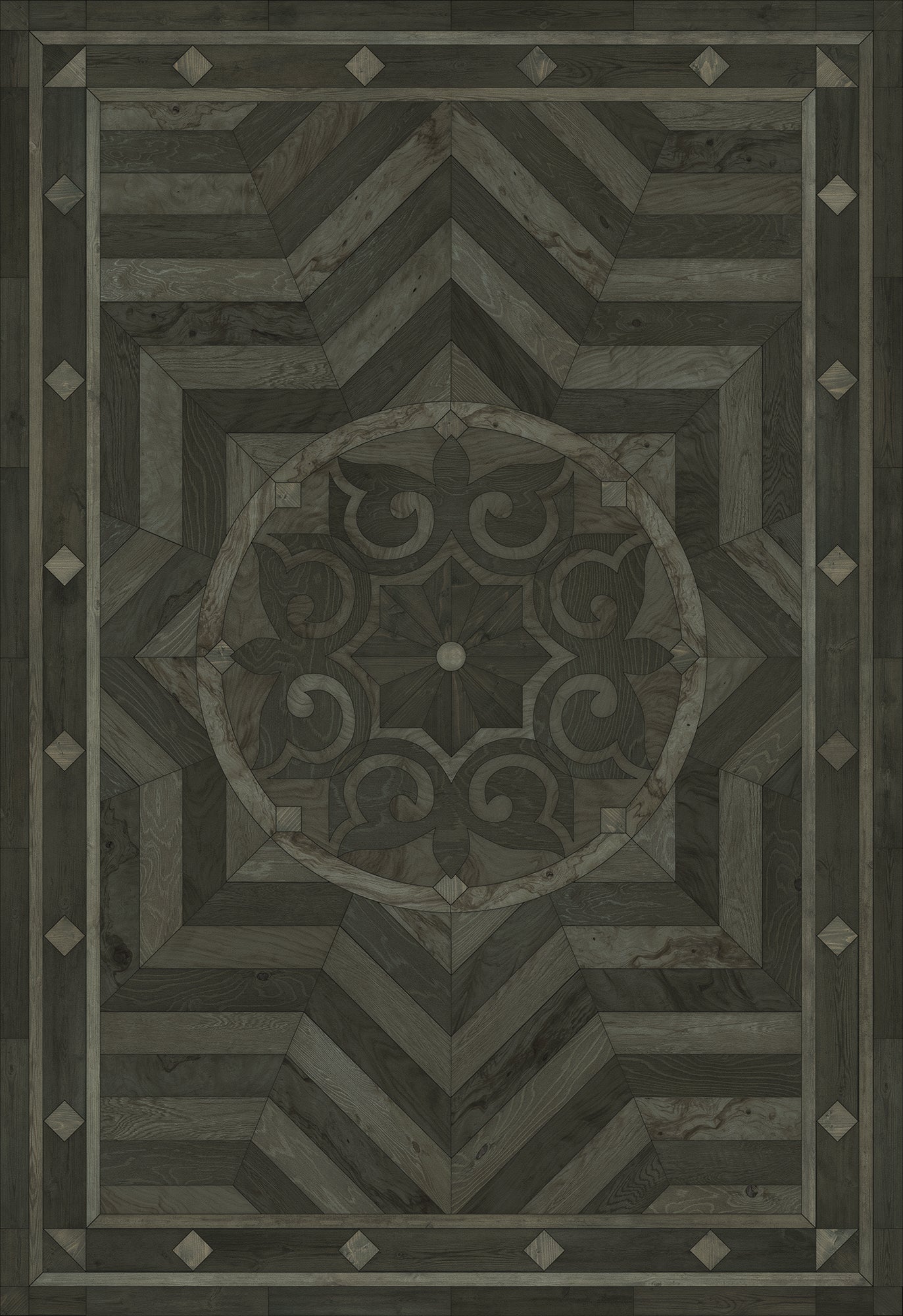 Artisanry - Caledonian - What is Good and Strong 70x102 Vintage Vinyl Floorcloth