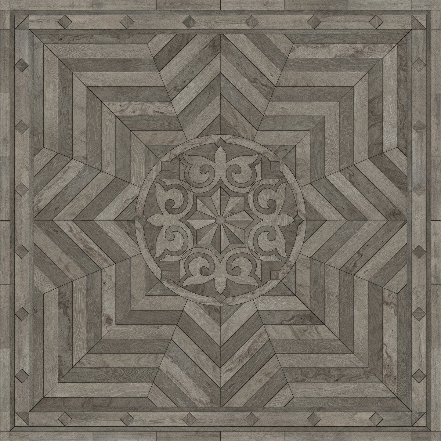 Artisanry - Caledonian - Written on the Arched Sky 36x36 Vinyl Floorcloth