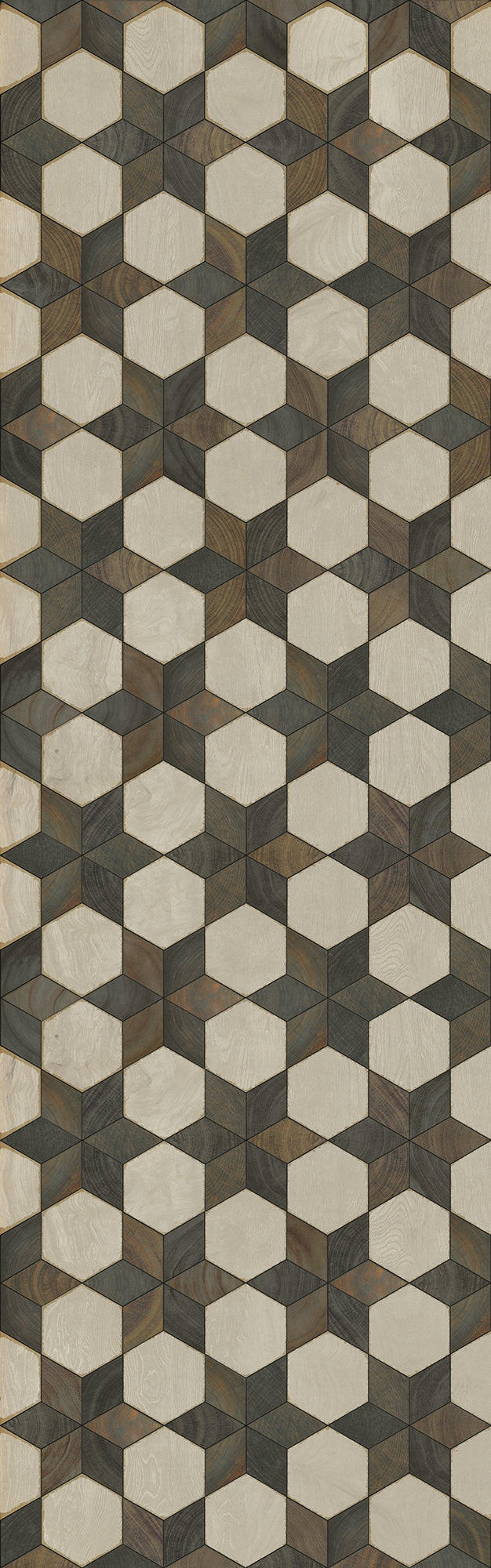 Artisanry - Illuminated - Battlestar 36x115 Vintage Vinyl Floorcloth