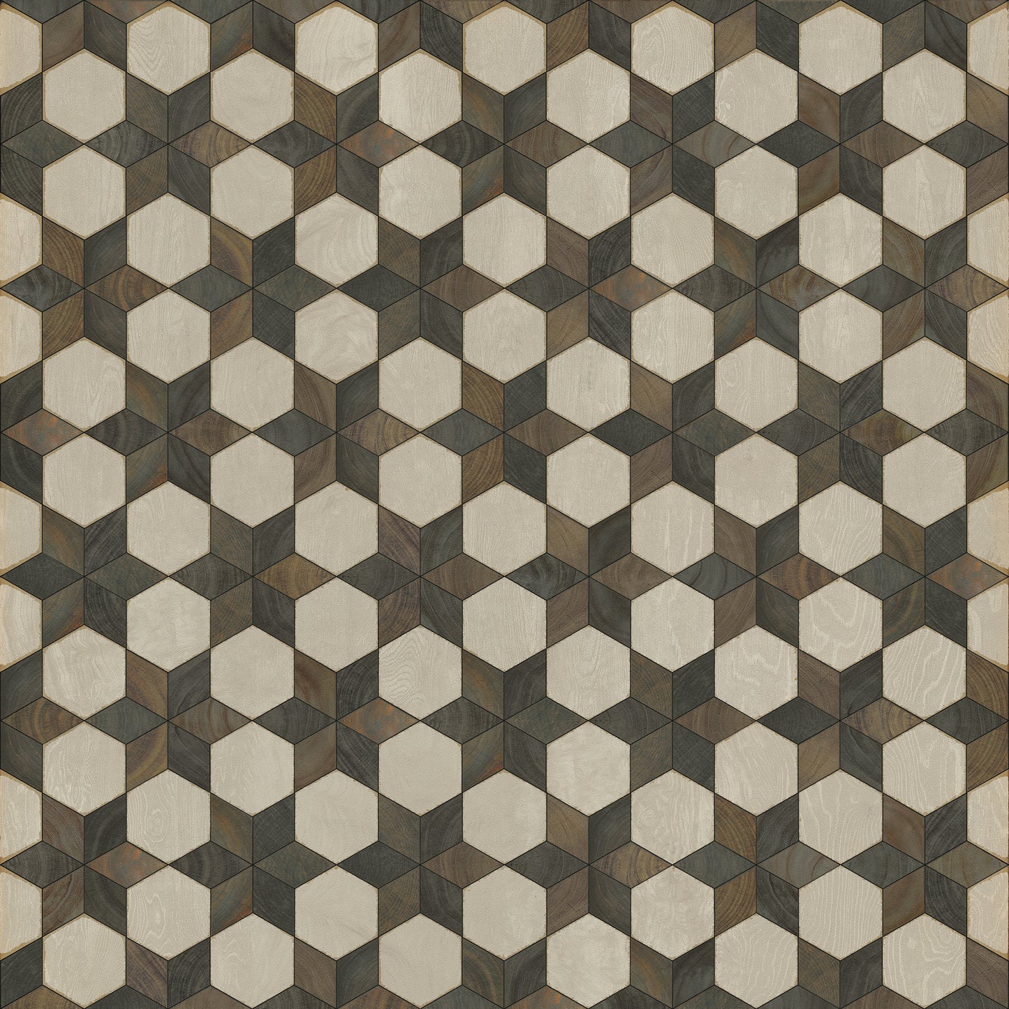 Artisanry - Illuminated - Battlestar 72x72 Vintage Vinyl Floorcloth