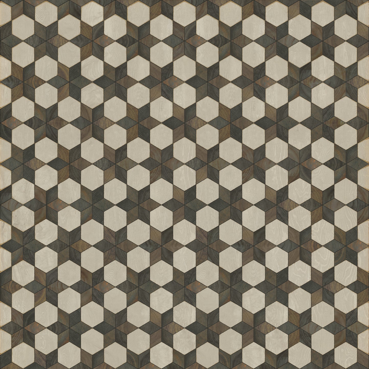 Artisanry - Illuminated - Battlestar 120x120 Vintage Vinyl Floorcloth