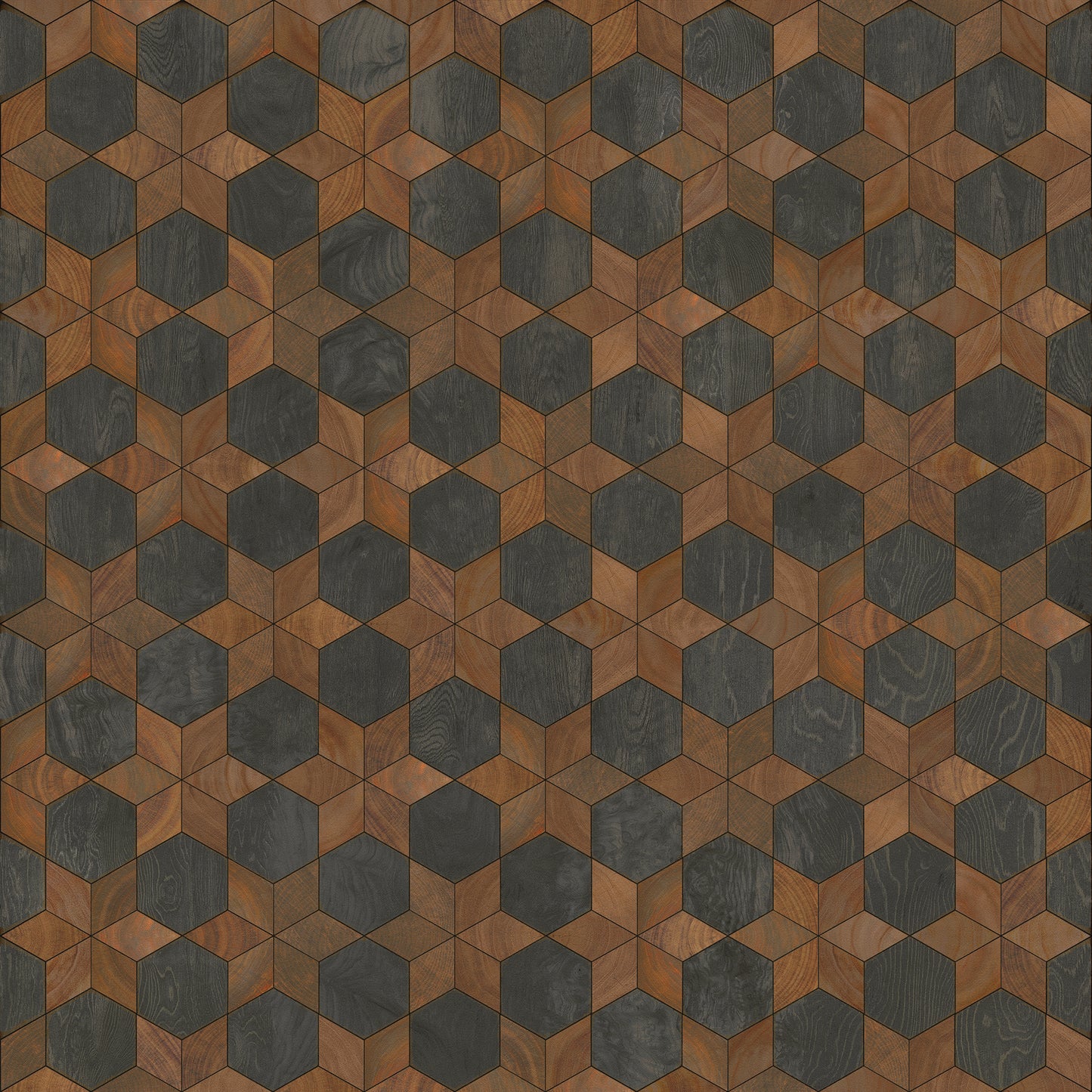 Artisanry - Illuminated - Dark Star 72x72 Vintage Vinyl Floorcloth