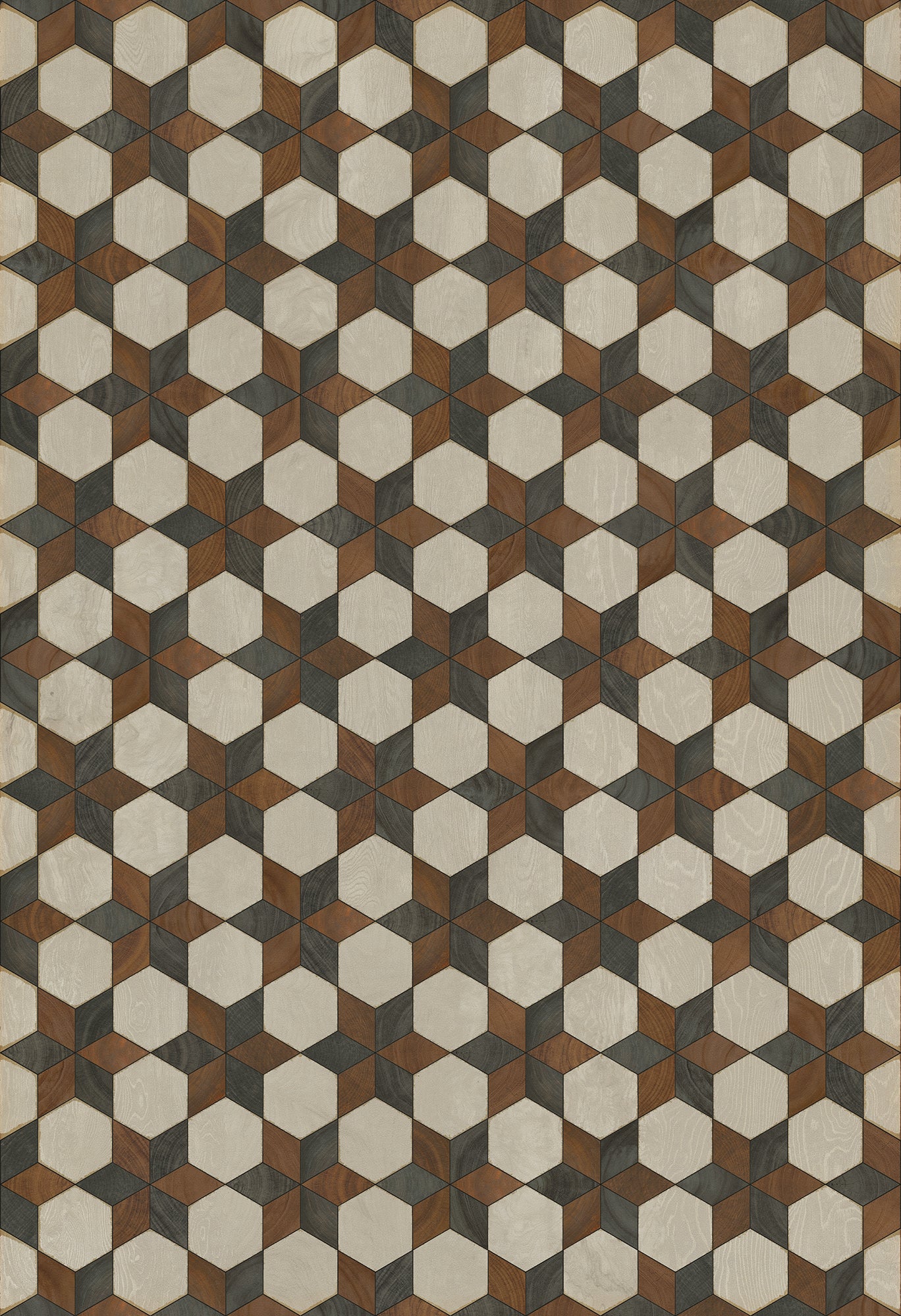 Artisanry - Illuminated - Radio Star 52x76 Vintage Vinyl Floorcloth