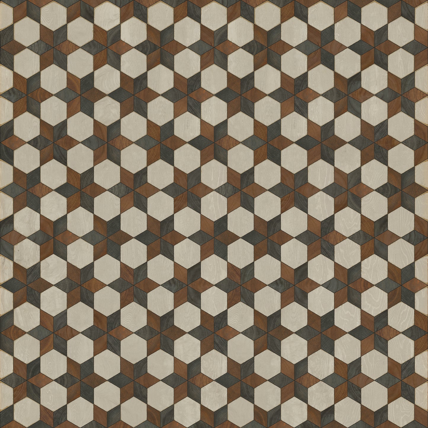 Artisanry - Illuminated - Radio Star 96x96 Vintage Vinyl Floorcloth