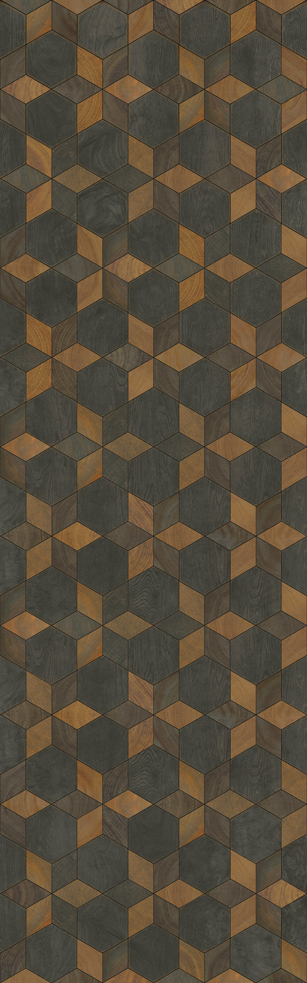 Artisanry - Illuminated - Rock Star 36x115 Vintage Vinyl Floorcloth