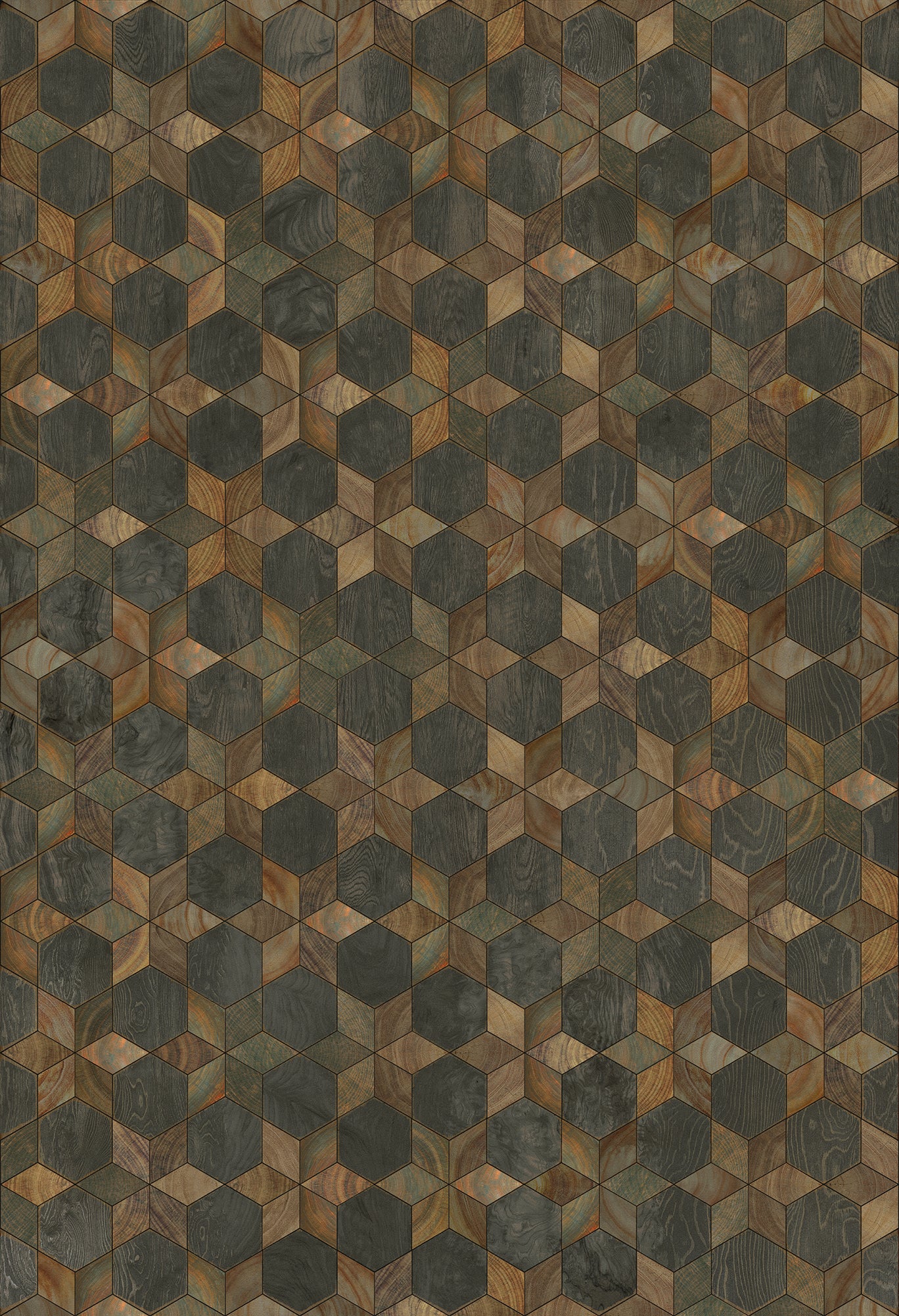 Artisanry - Illuminated - Shooting Star 52x76 Vintage Vinyl Floorcloth