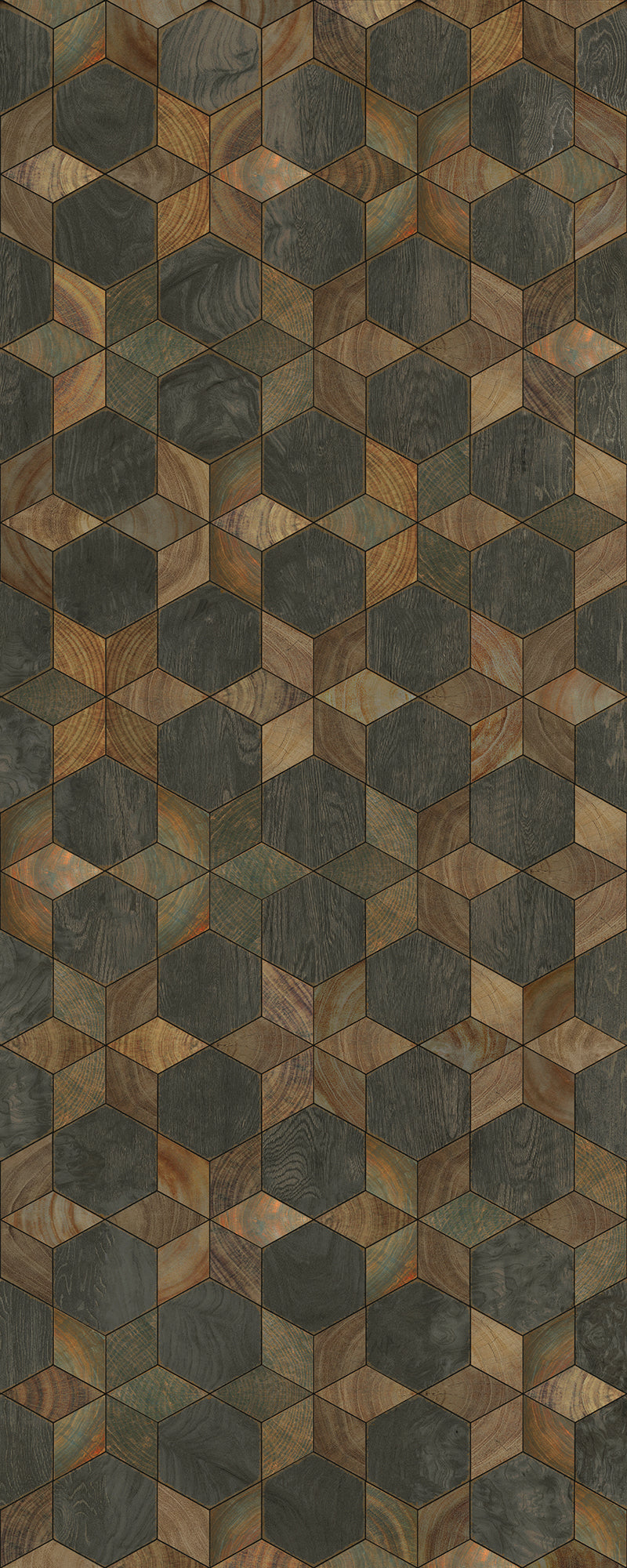 Artisanry - Illuminated - Shooting Star 36x90 Vintage Vinyl Floorcloth