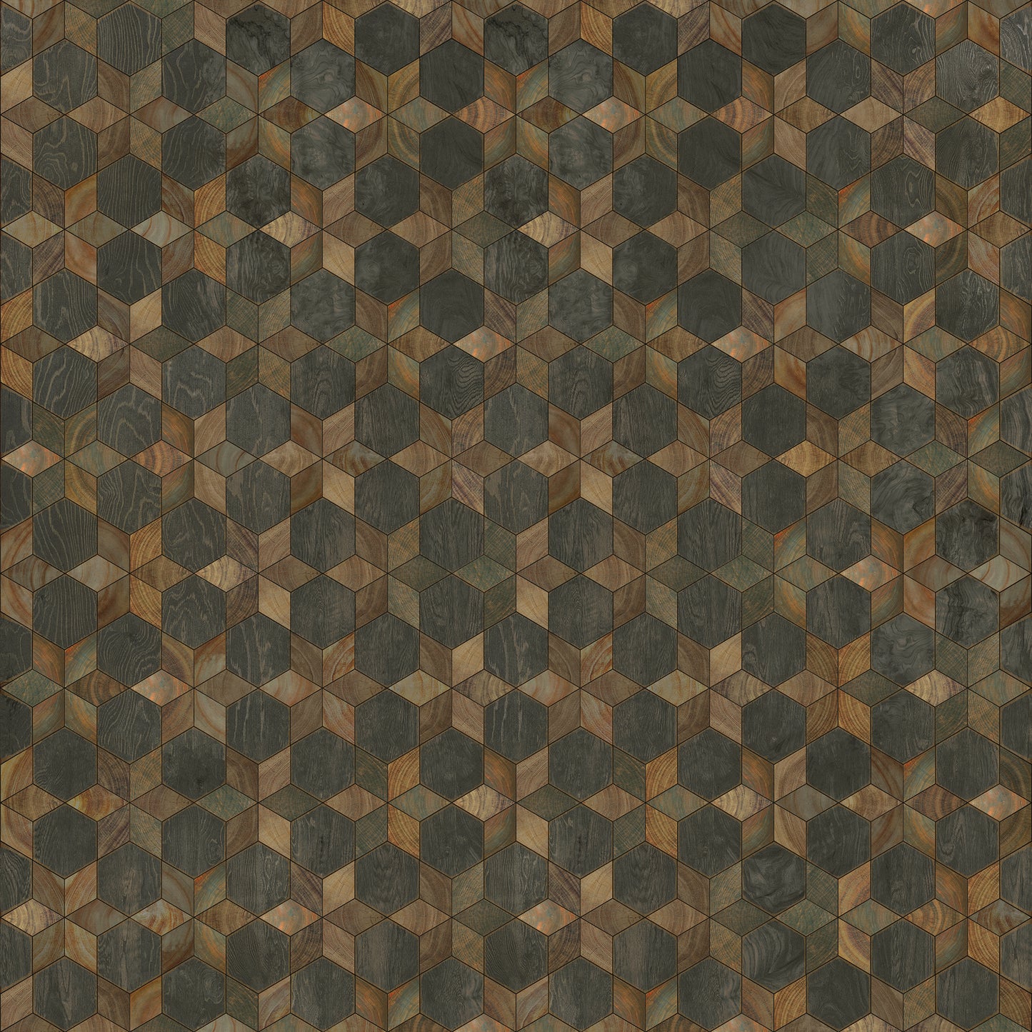 Artisanry - Illuminated - Shooting Star 96x96 Vintage Vinyl Floorcloth