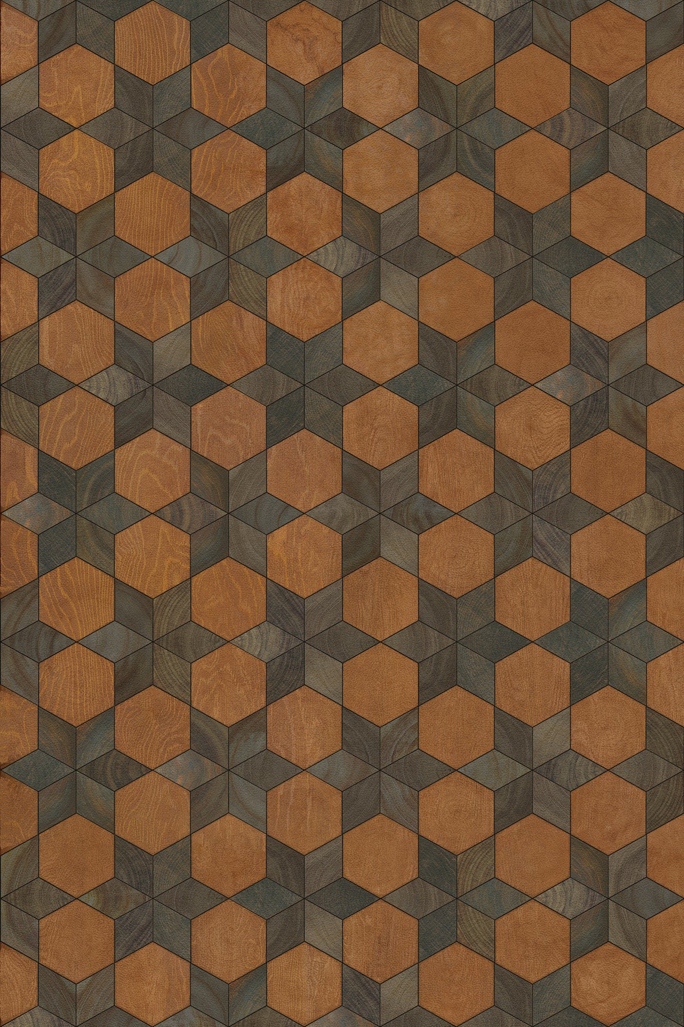 Artisanry - Illuminated - Star Chamber 20x30 Vintage Vinyl Floorcloth