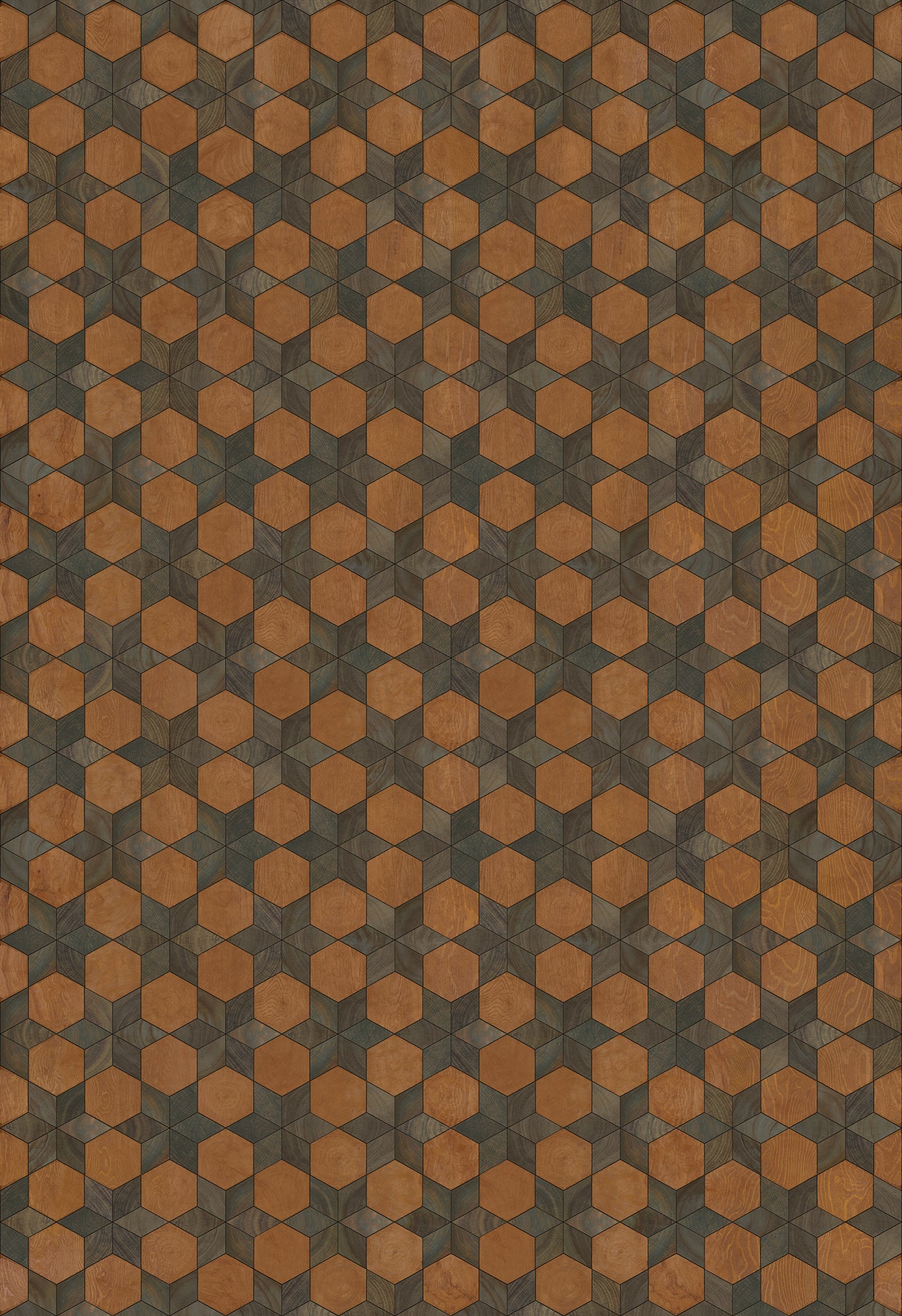 Artisanry - Illuminated - Star Chamber 96x140 Vintage Vinyl Floorcloth