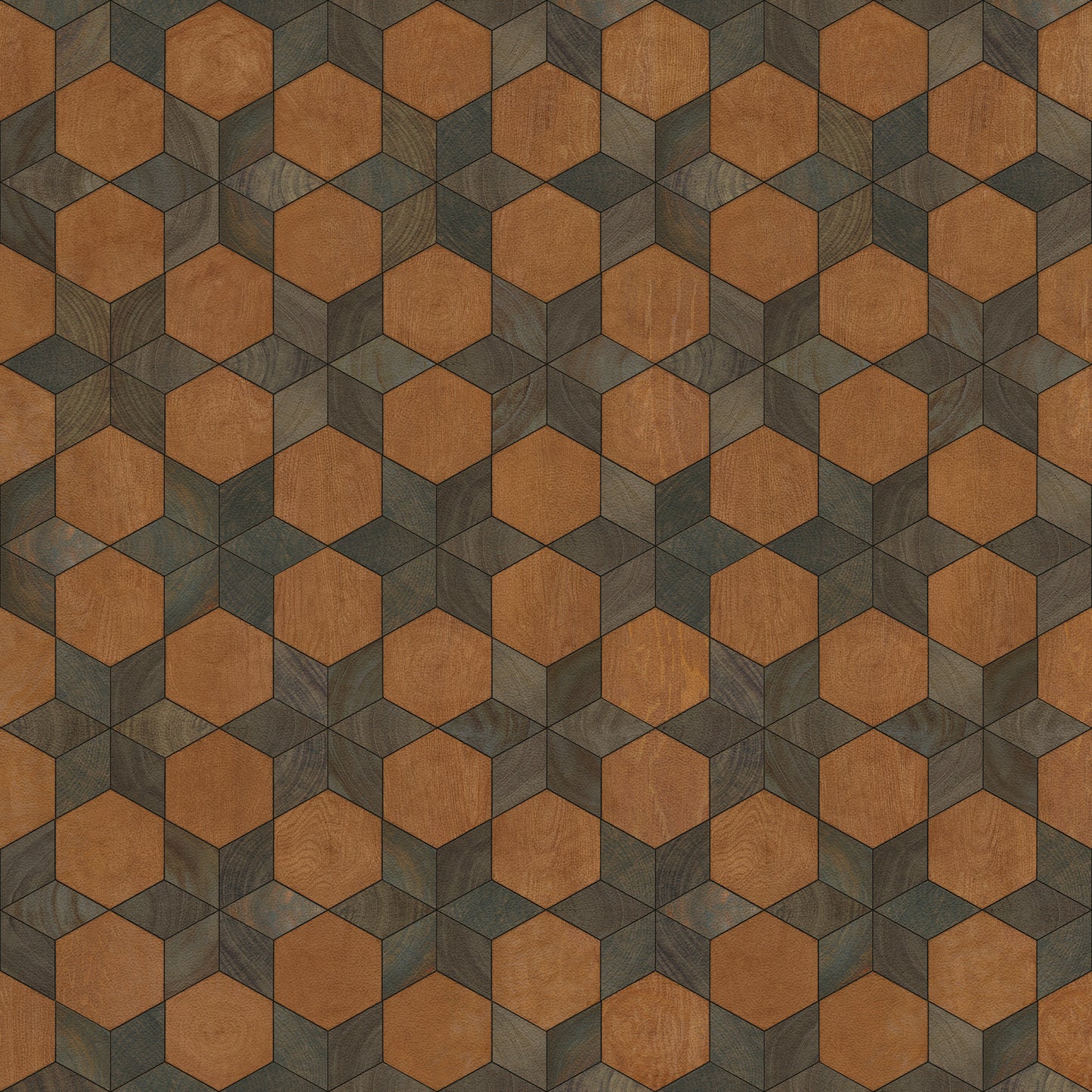Artisanry - Illuminated - Star Chamber 36x36 Vintage Vinyl Floorcloth