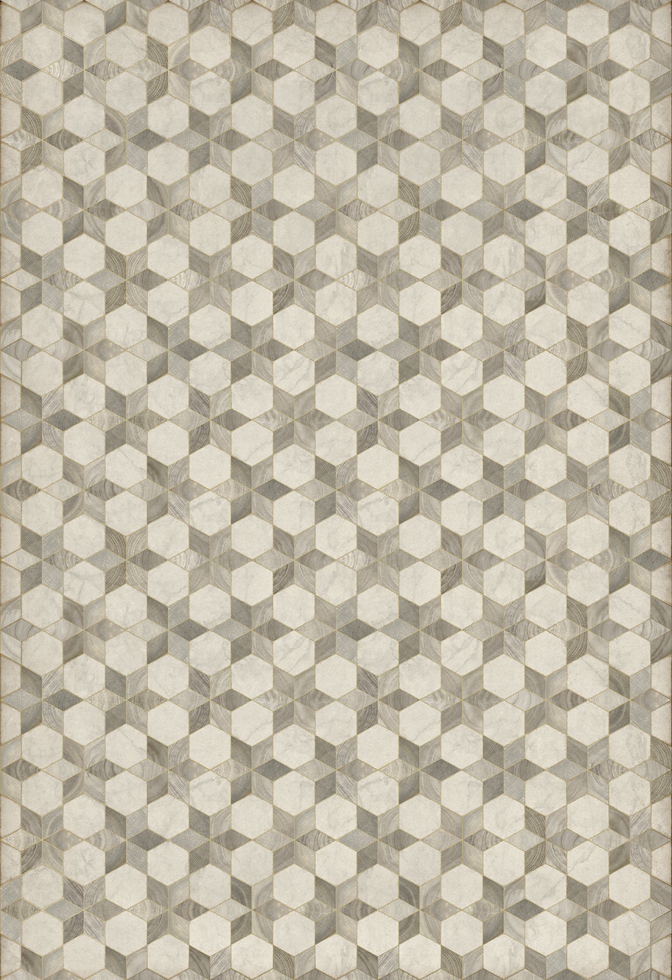 Artisanry - Illuminated - Starlight 96x140 Vintage Vinyl Floorcloth