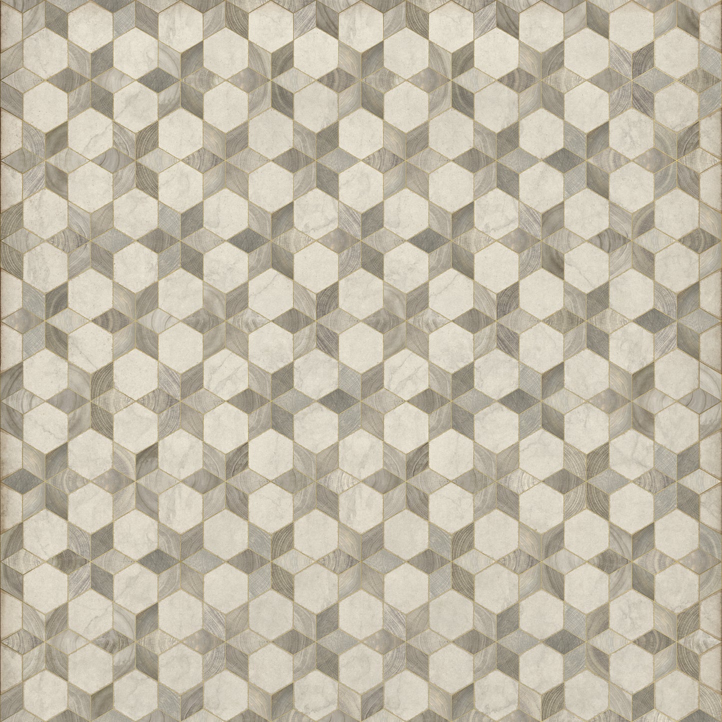 Artisanry - Illuminated - Starlight 96x96 Vintage Vinyl Floorcloth