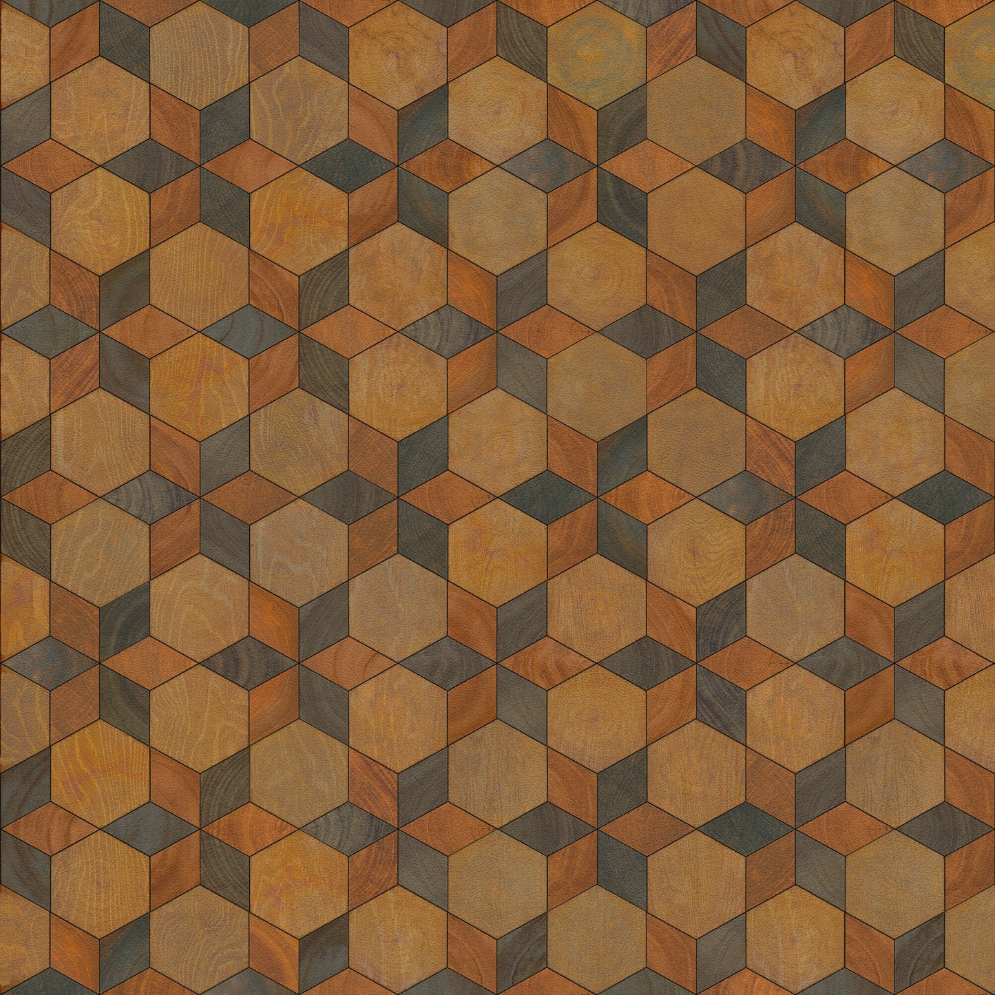 Artisanry - Illuminated - Starmaker 36x36 Vintage Vinyl Floorcloth