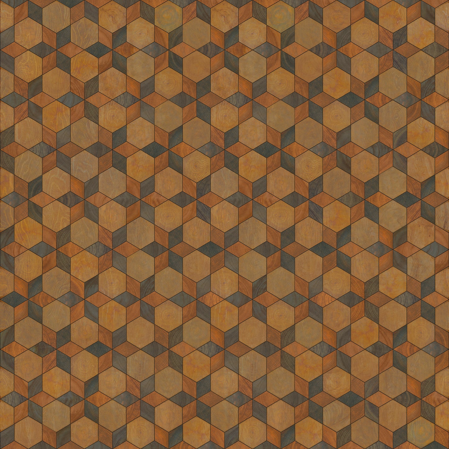 Artisanry - Illuminated - Starmaker 120x120 Vintage Vinyl Floorcloth