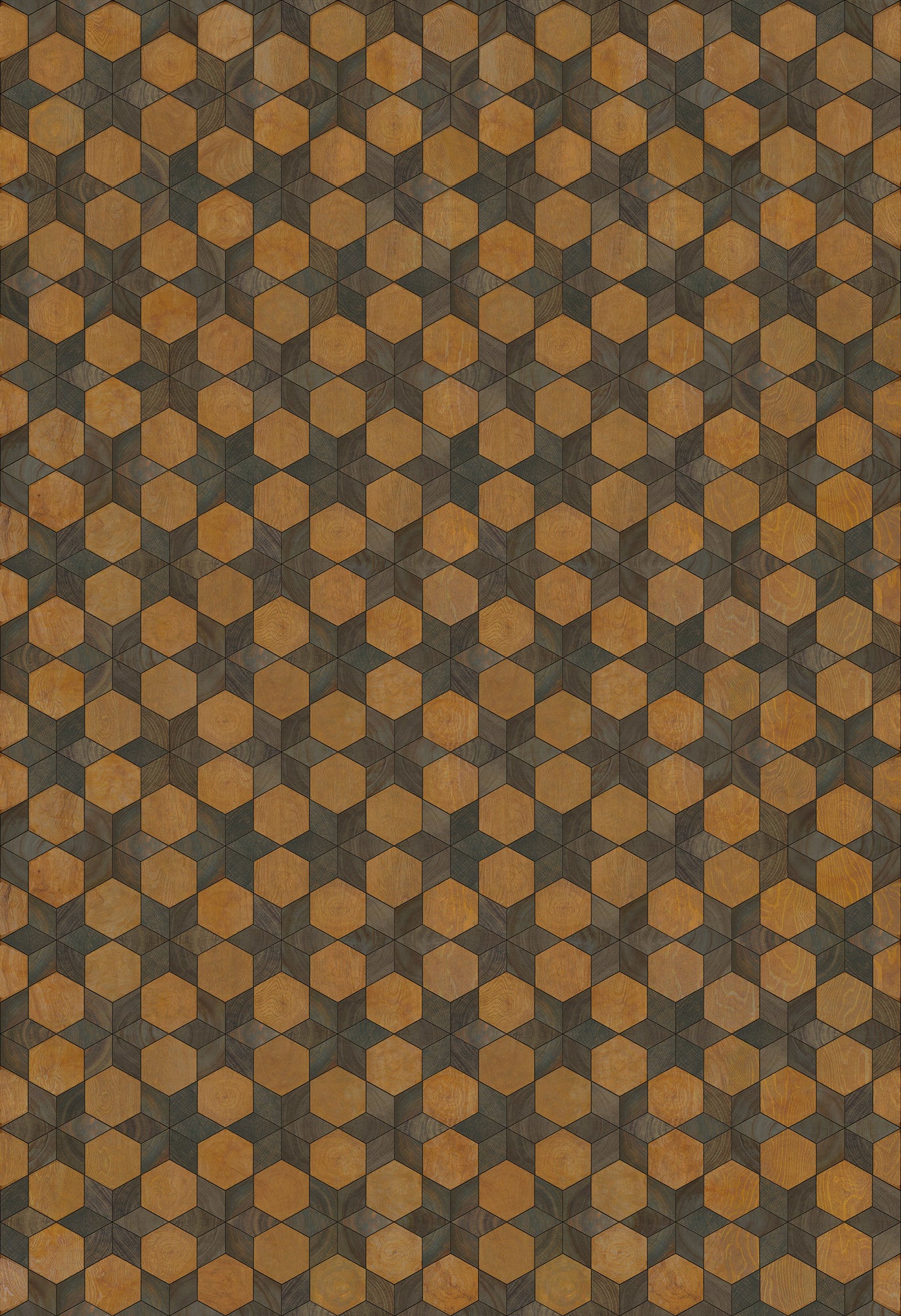 Artisanry - Illuminated - Swinging on a Star 96x140 Vintage Vinyl Floorcloth