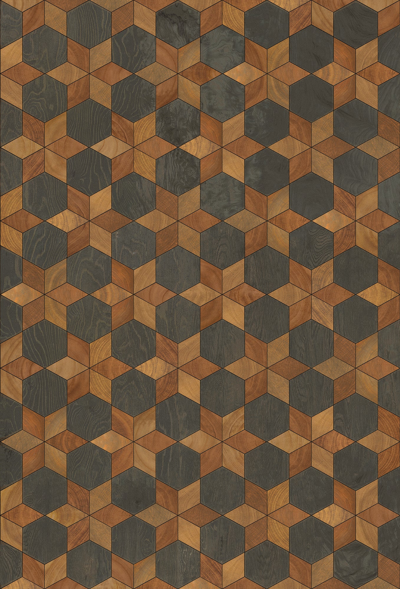 Artisanry - Illuminated - The Prettiest Star 38x56 Vintage Vinyl Floorcloth