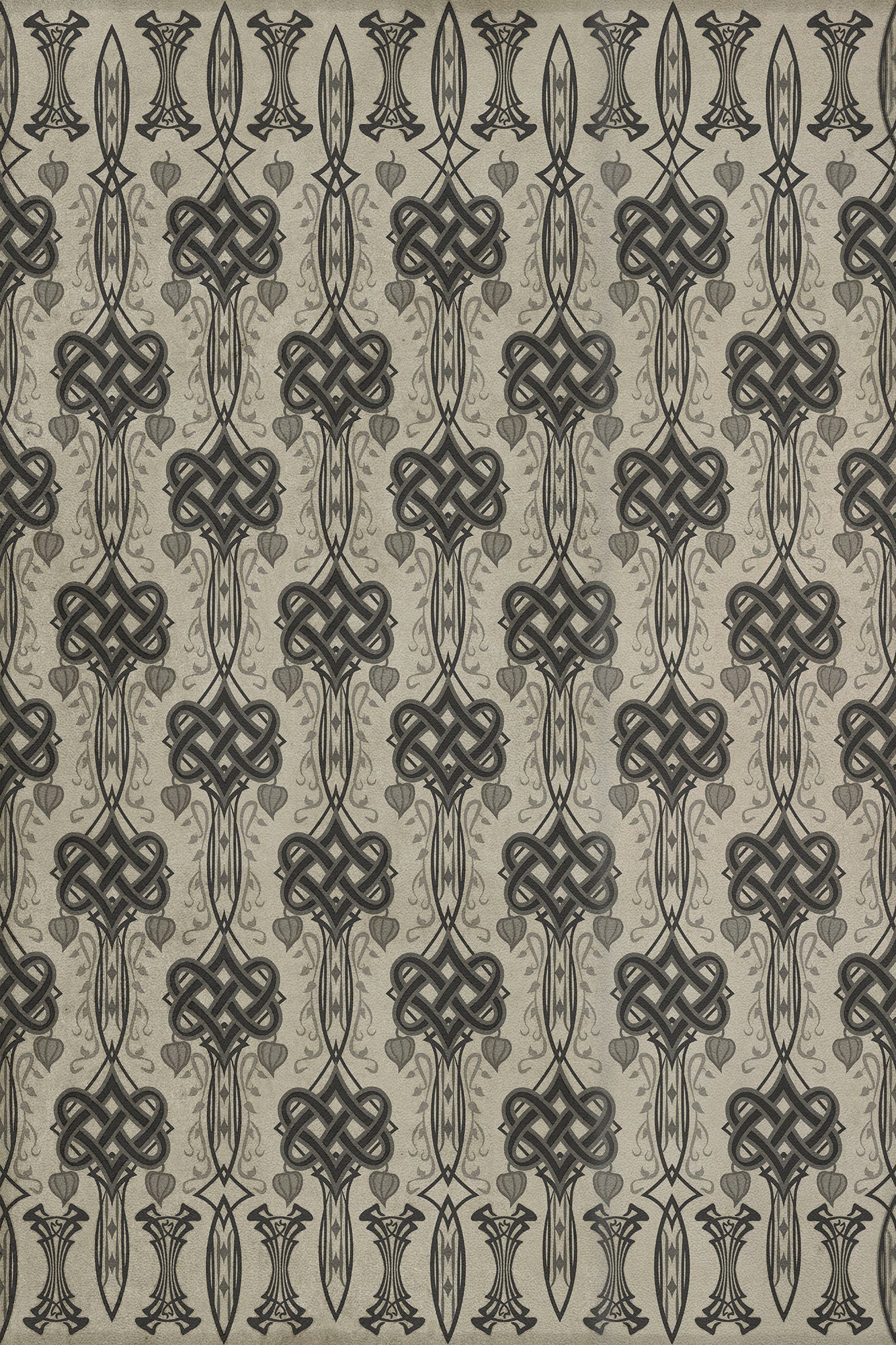 Artisanry - Lord Byron - And Thou Art Dead 20x30 Vintage Vinyl Floorcloth