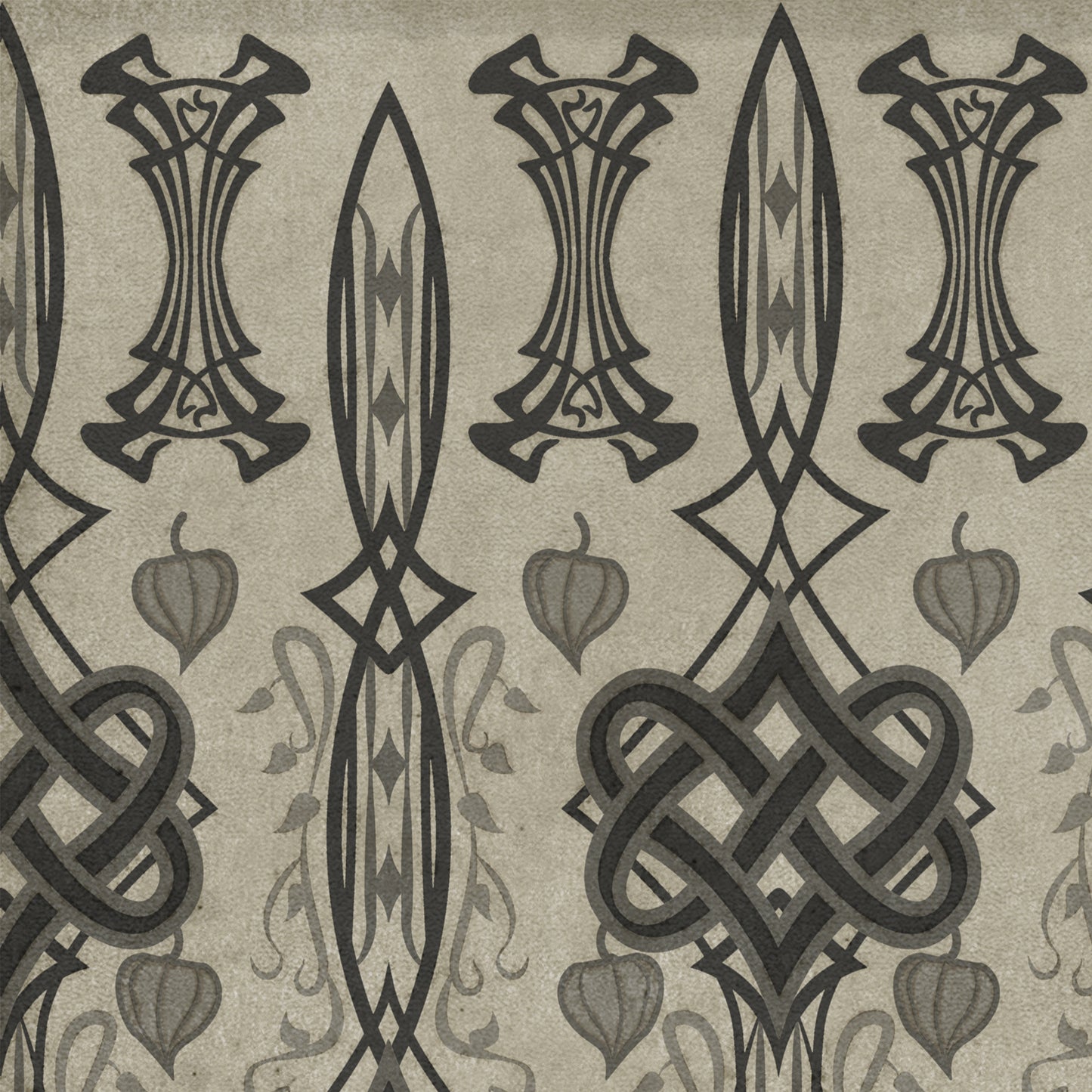 Artisanry - Lord Byron - And Thou Art Dead 38x56 Vintage Vinyl Floorcloth