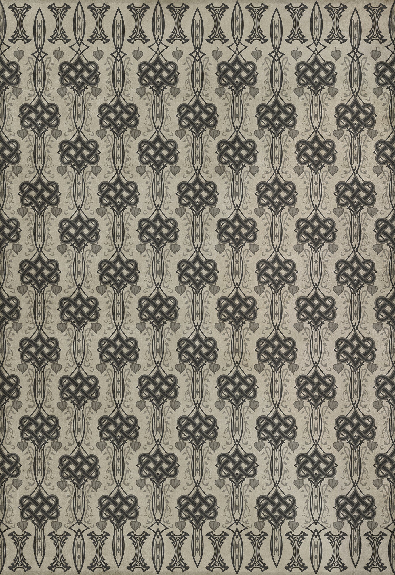 Artisanry - Lord Byron - And Thou Art Dead 70x102 Vintage Vinyl Floorcloth